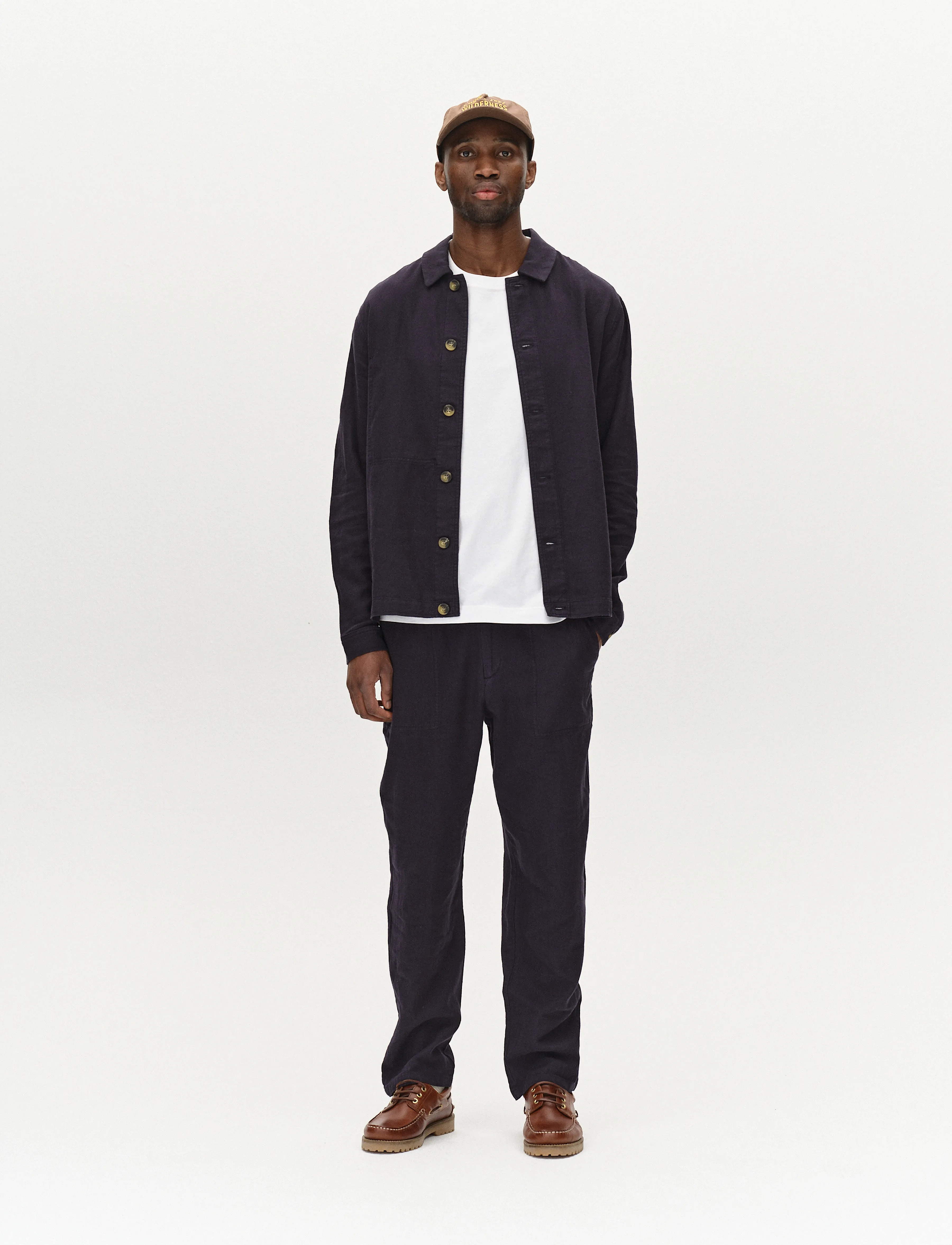 Gabba - Zeta Lino - linen trousers - night sky - 3
