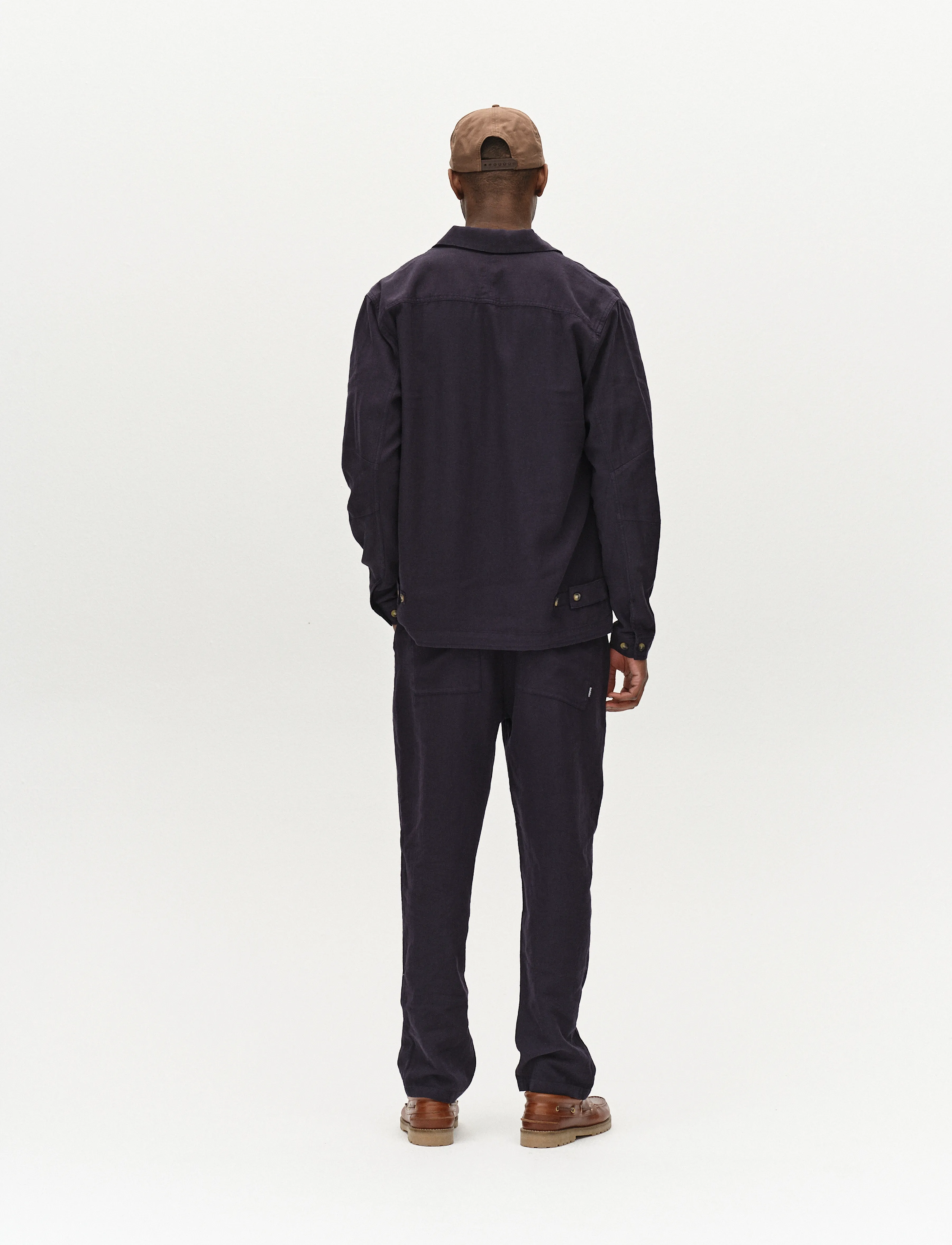 Gabba - Zeta Lino - linen trousers - night sky - 4