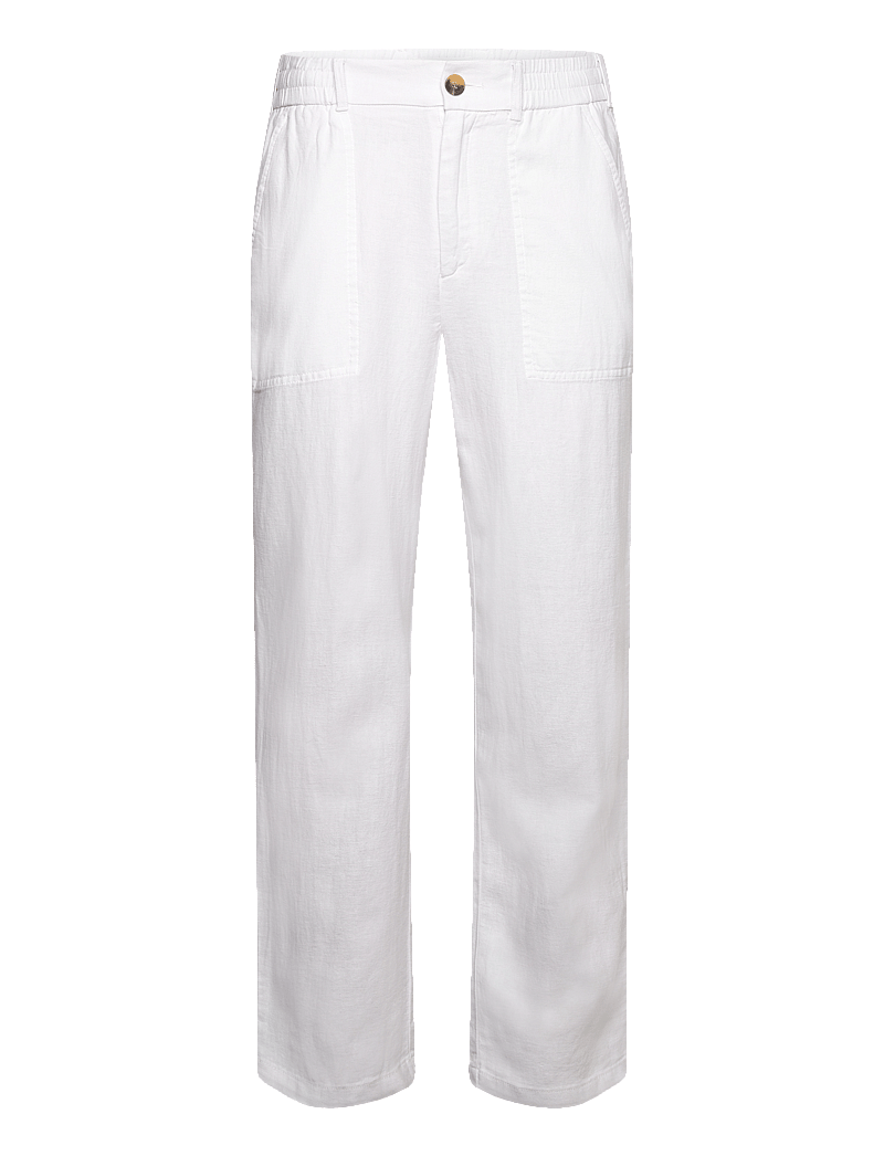 Gabba - Zeta Lino - linen trousers - white - 0