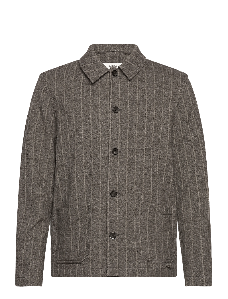 Gabba - Libre AX Stripes - overshirts - grey stripe - 0