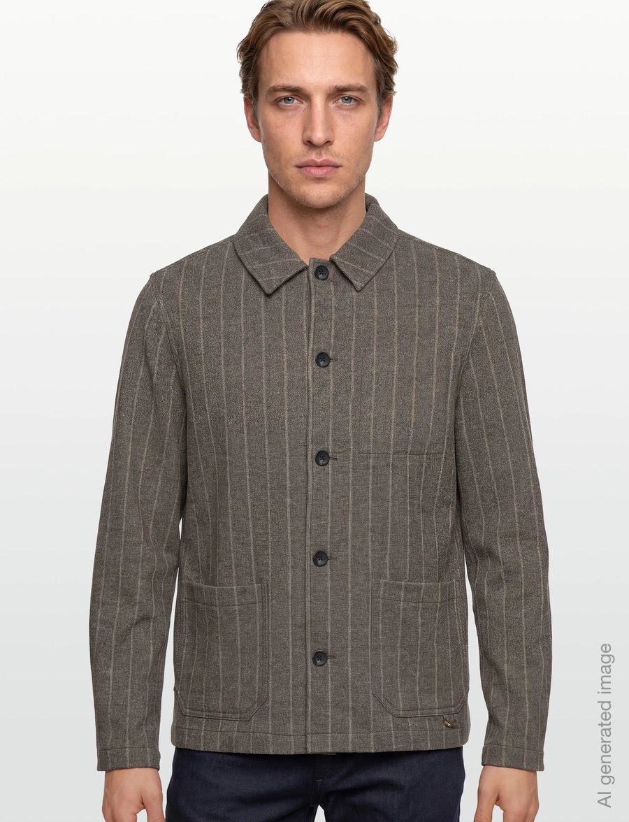 Gabba - Libre AX Stripes - overshirts - grey stripe - 3