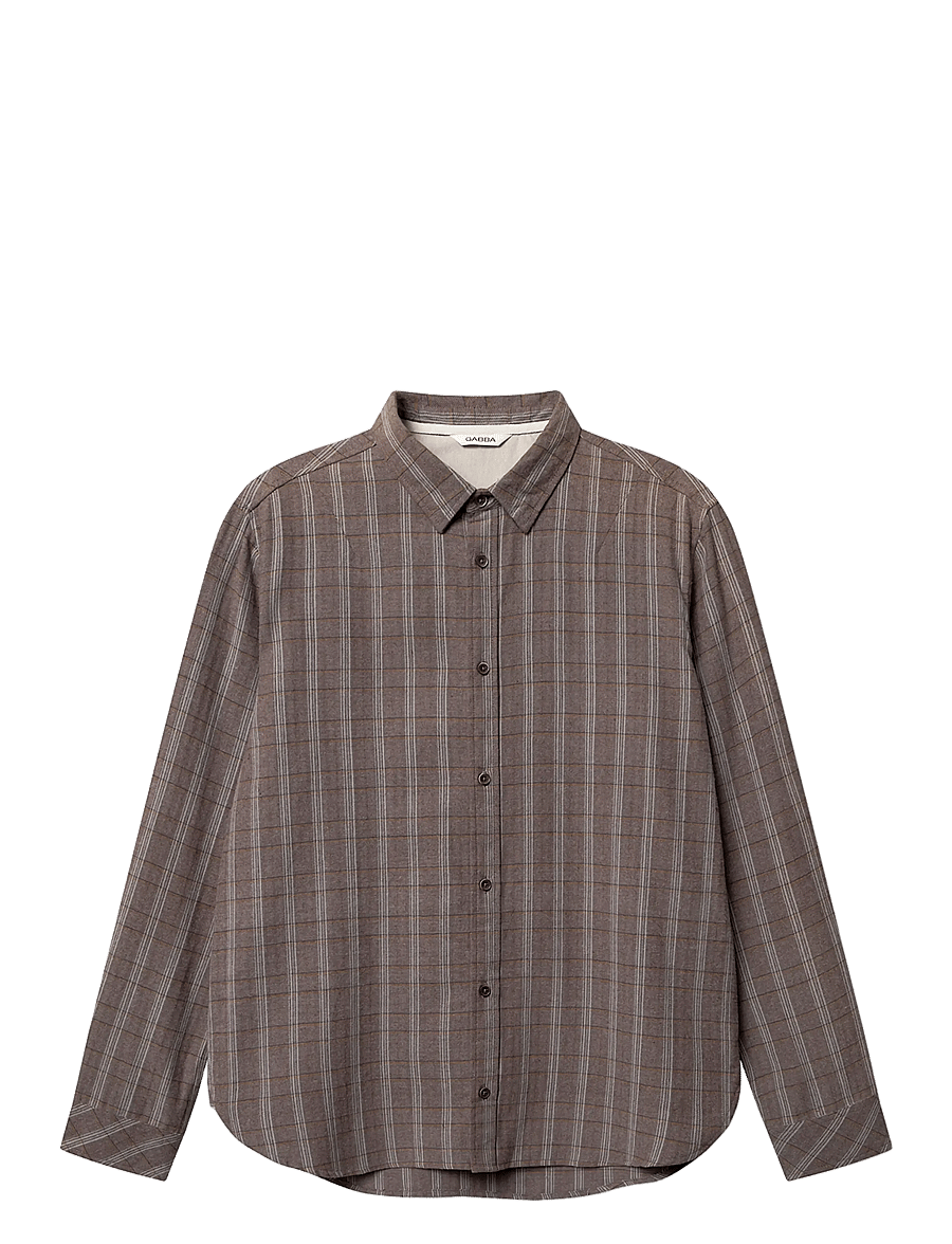 Gabba - Sven Reg Herri LS - flanell-hemden - brown rust - 1
