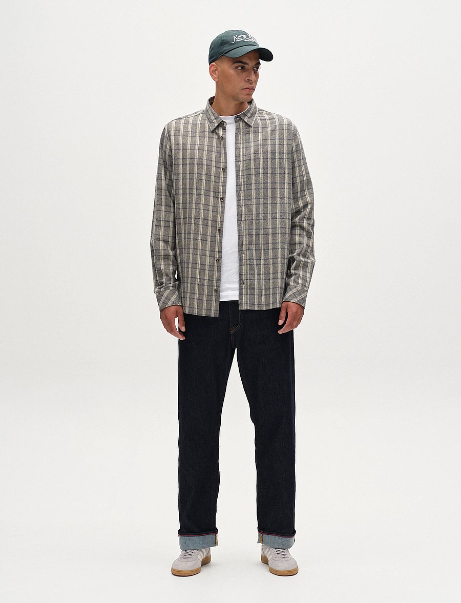 Gabba - Sven Reg Herri LS - flannel-skjorter - grey - 0