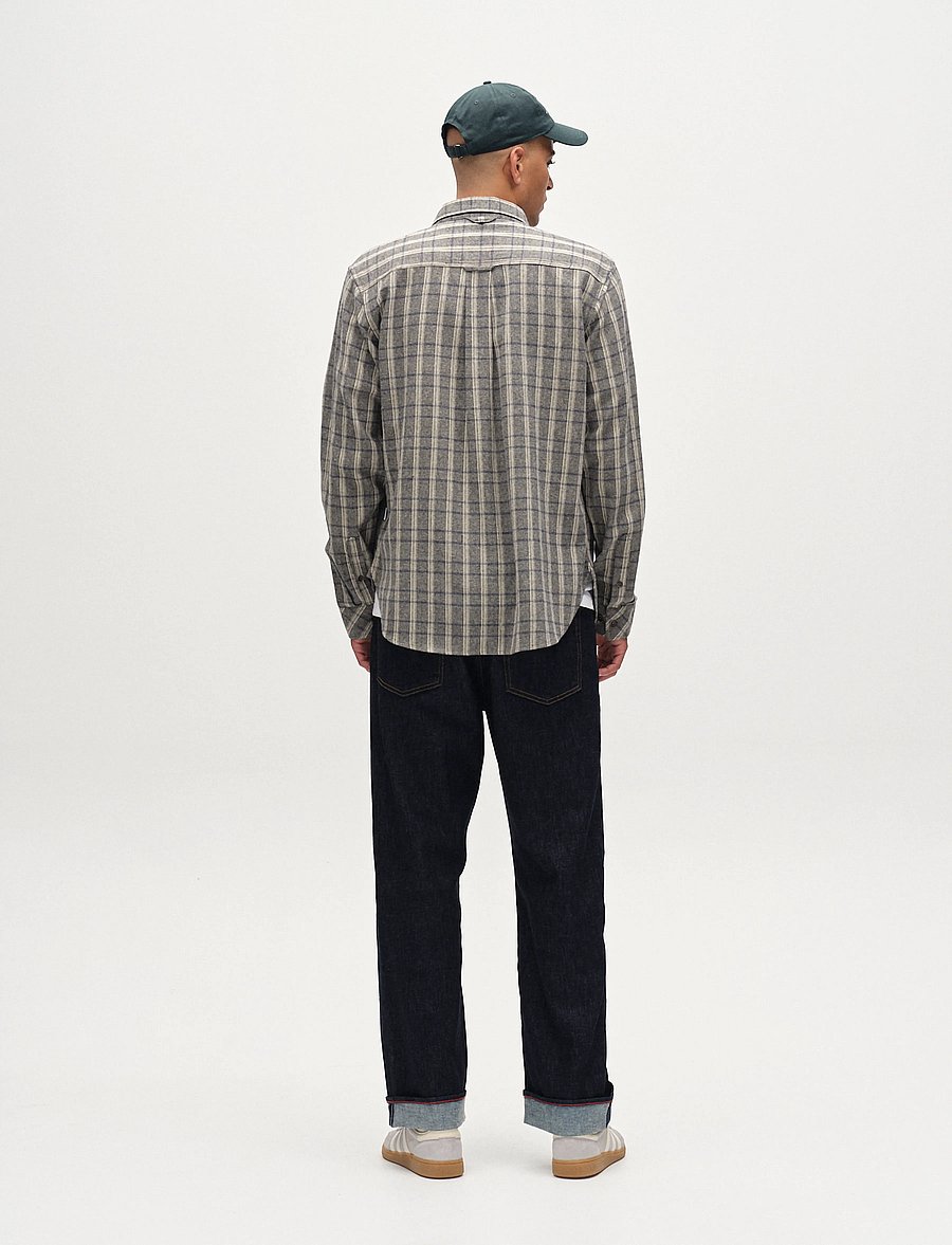 Gabba - Sven Reg Herri LS - flannel-skjorter - grey - 4