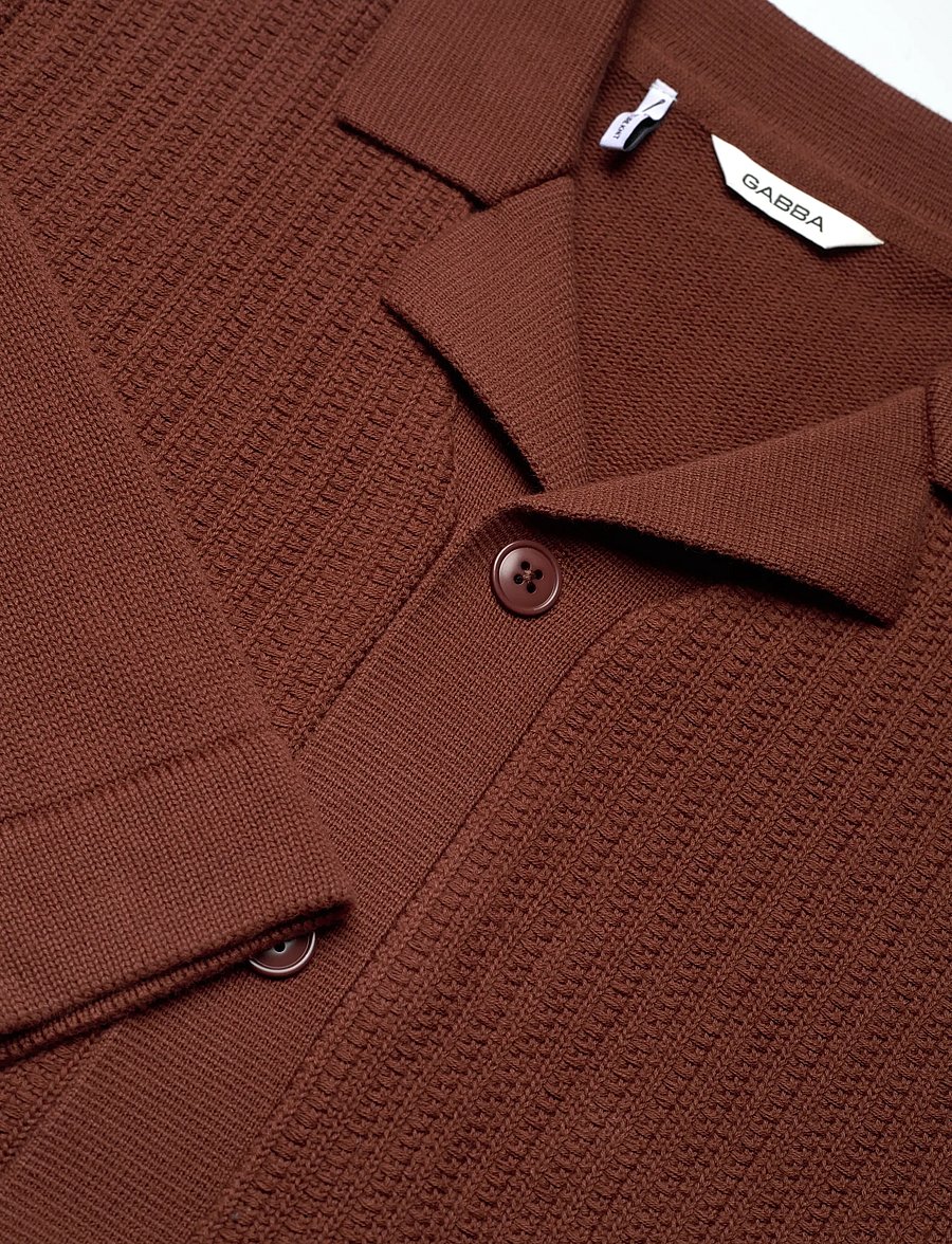Gabba - Sakai Wong LS - strickjacken - brown rust - 2