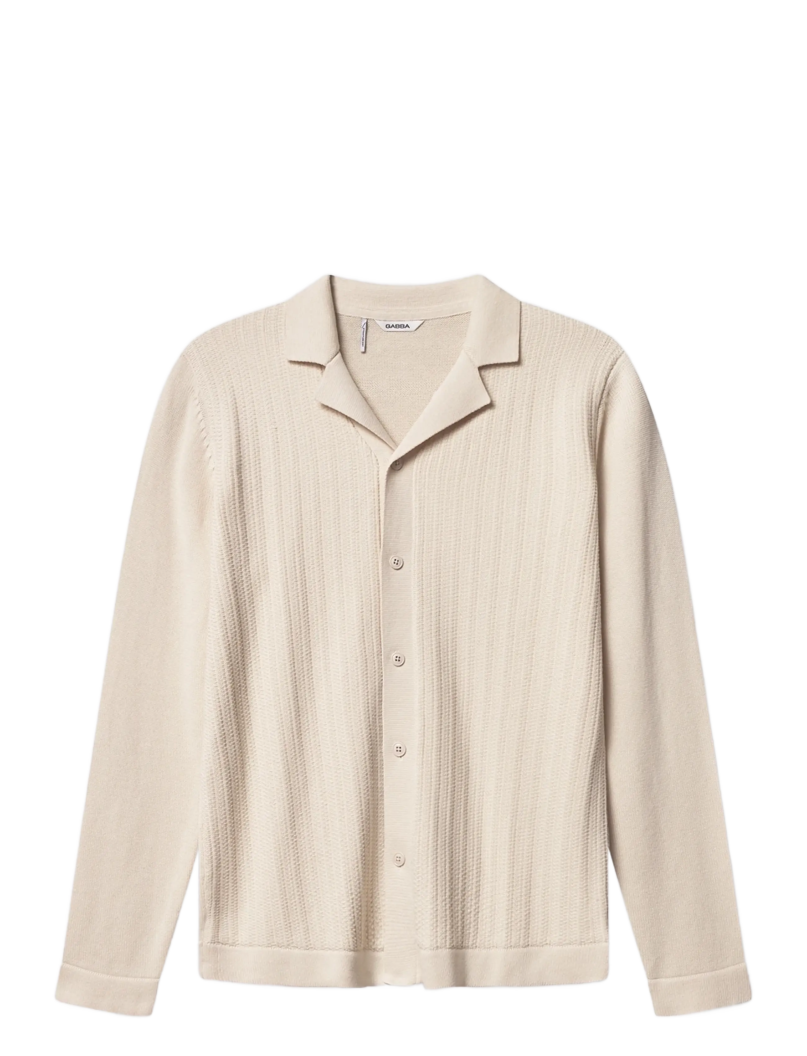 Gabba Sakai Wong LS - Strickmode - WHITE ALMOND / cream