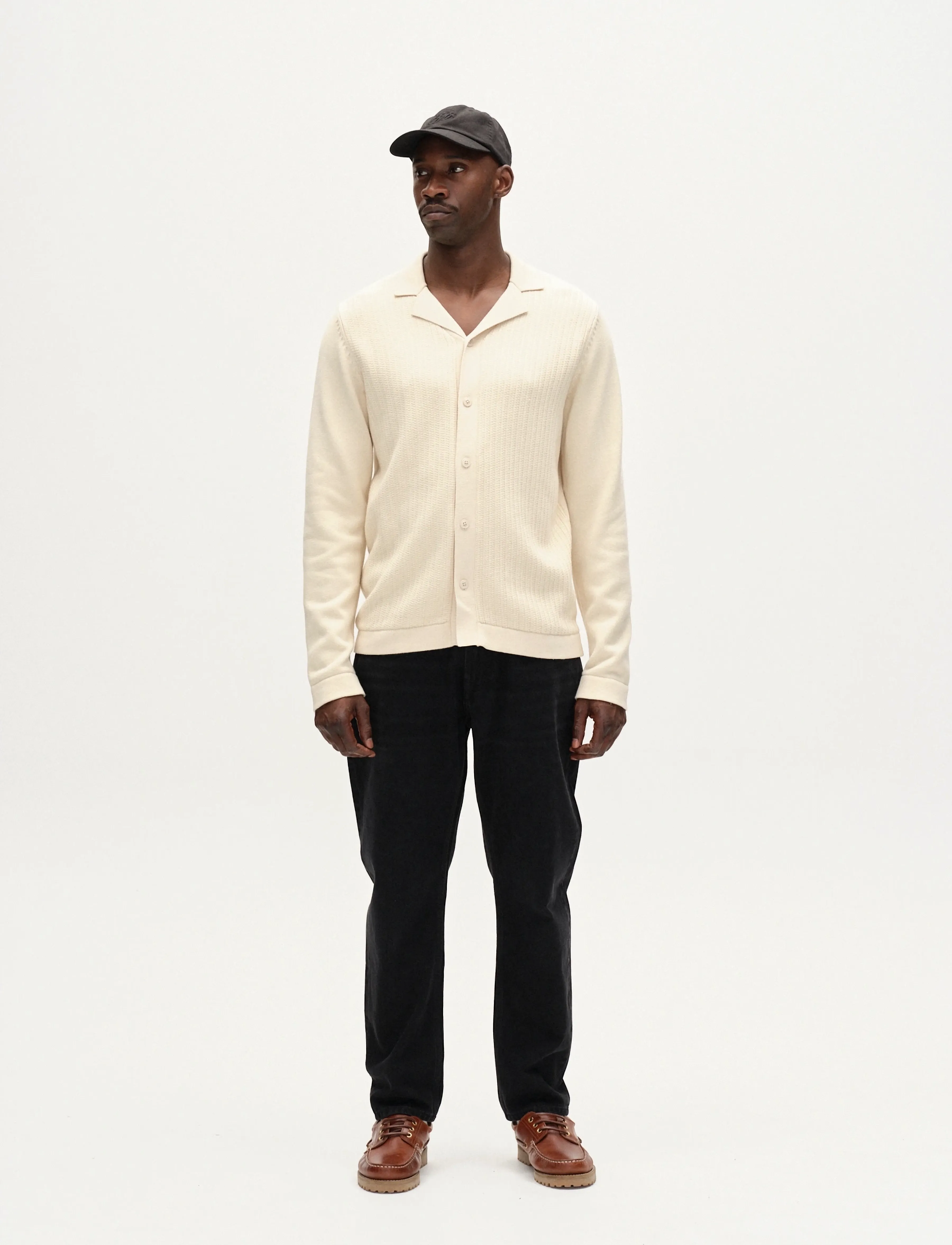 Gabba - Sakai Wong LS - cardigans - white almond - 3