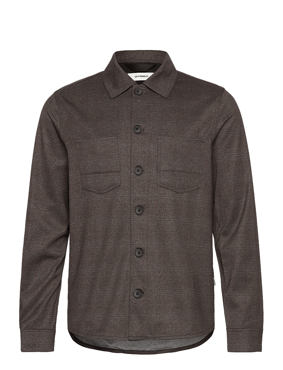Gabba - Clipper A Nygo - overshirts - dark brown - 1