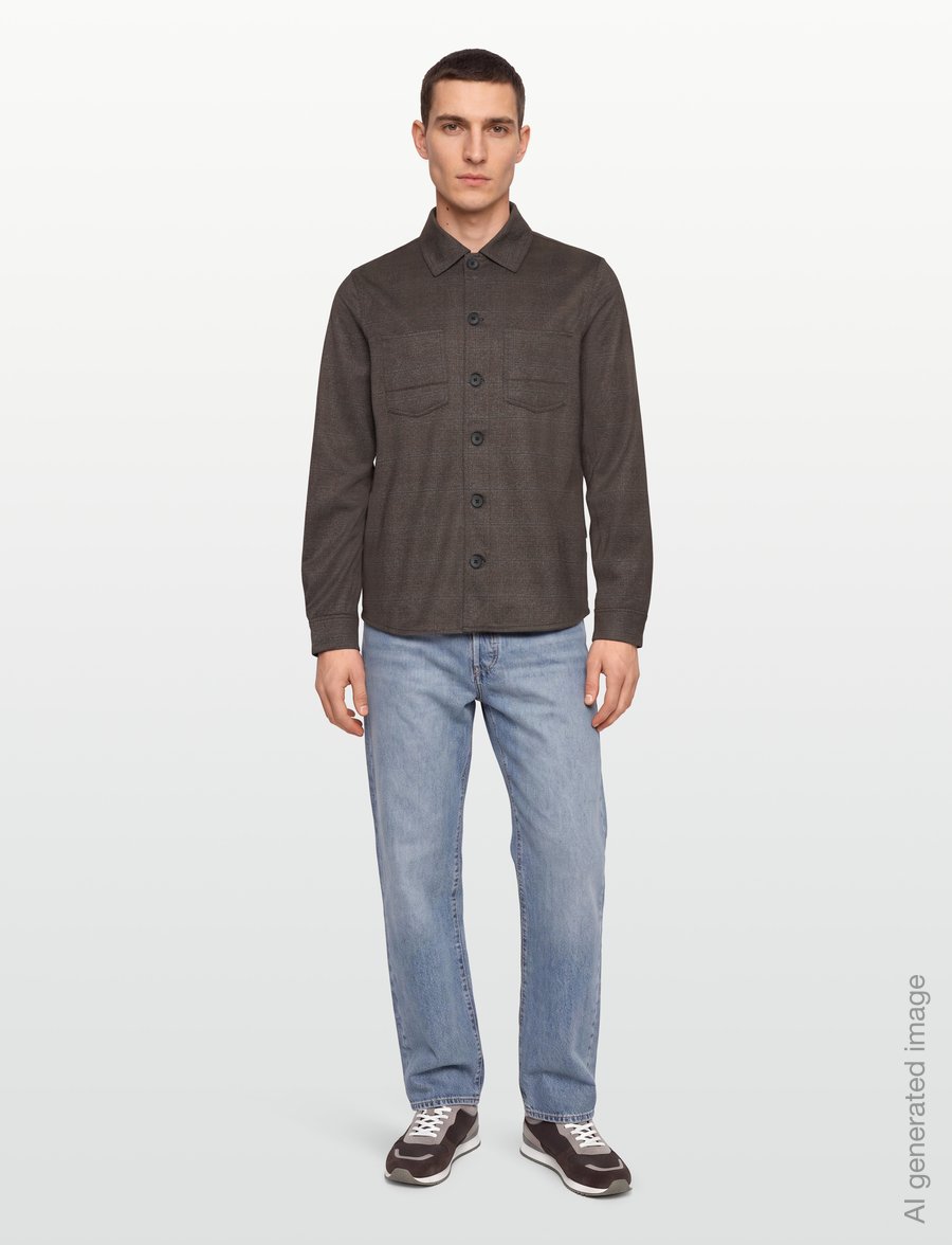 Gabba - Clipper A Nygo - overshirts - dark brown - 0