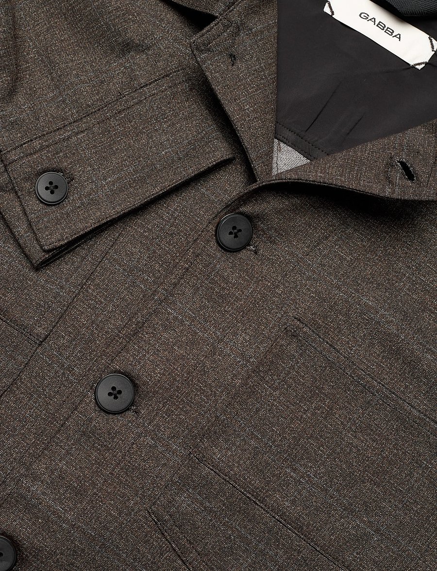 Gabba - Clipper A Nygo - overshirts - dark brown - 5