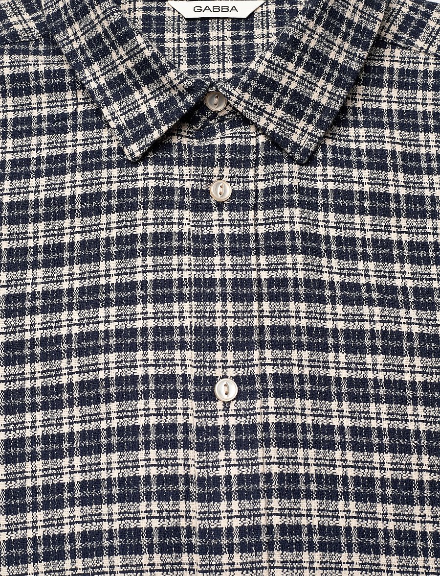 Gabba - Sven reg TX LS - karierte hemden - blue check - 4