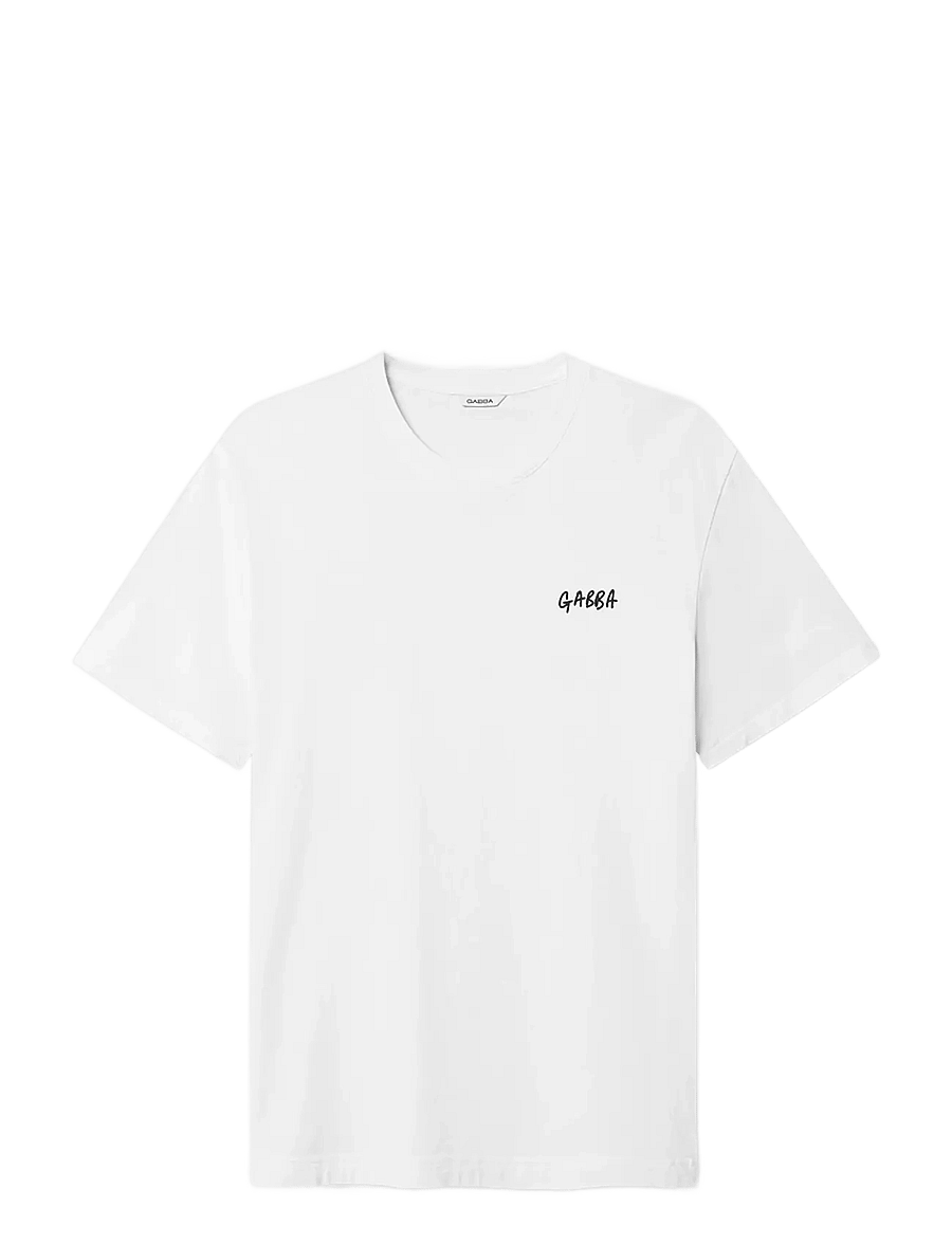 Gabba - Dune Kay Dot SS GOTS - kortärmade t-shirts - white - 1