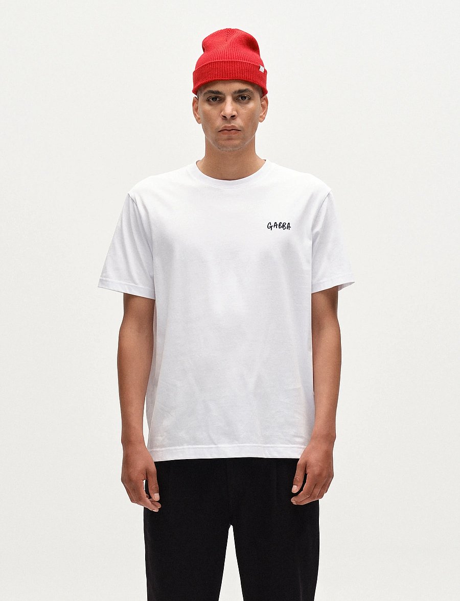 Gabba - Dune Kay Dot SS GOTS - kortärmade t-shirts - white - 0