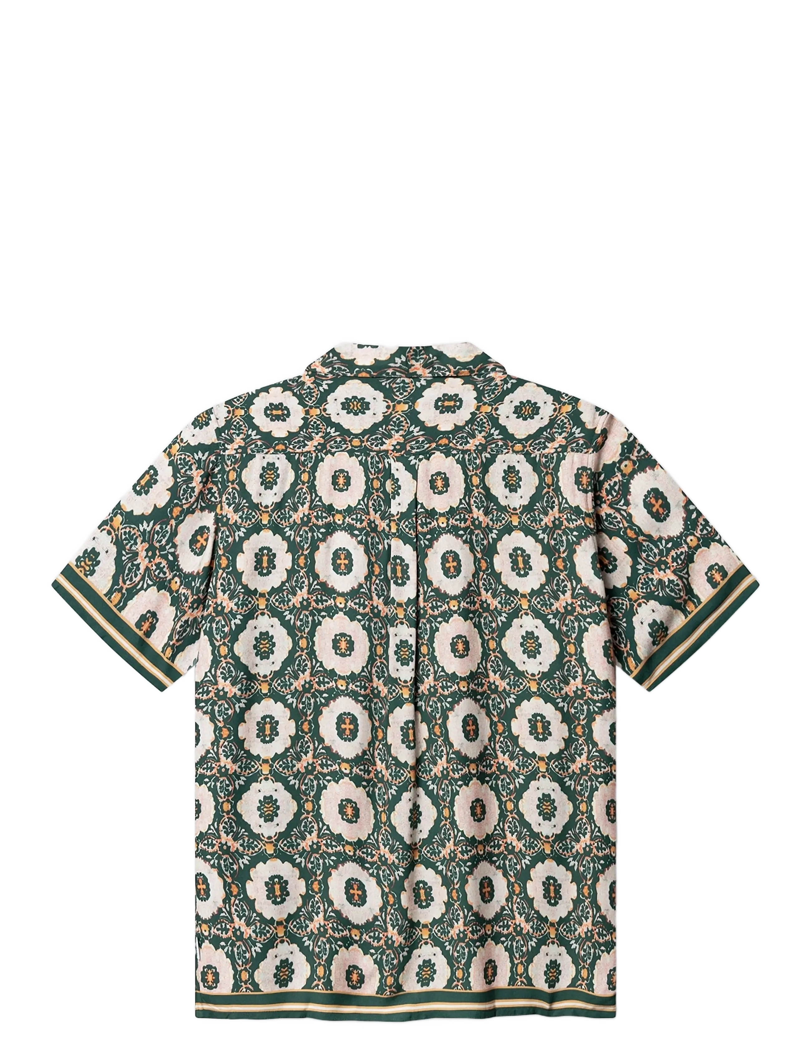 Gabba - GABsven Reg Resort Oro SS Shirt - mønstrede skjorter - green pattern - 2