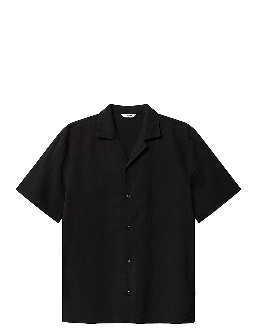 Gabba - GABtimo Resort Ker SS Shirt - kurzarmhemden - black - 1