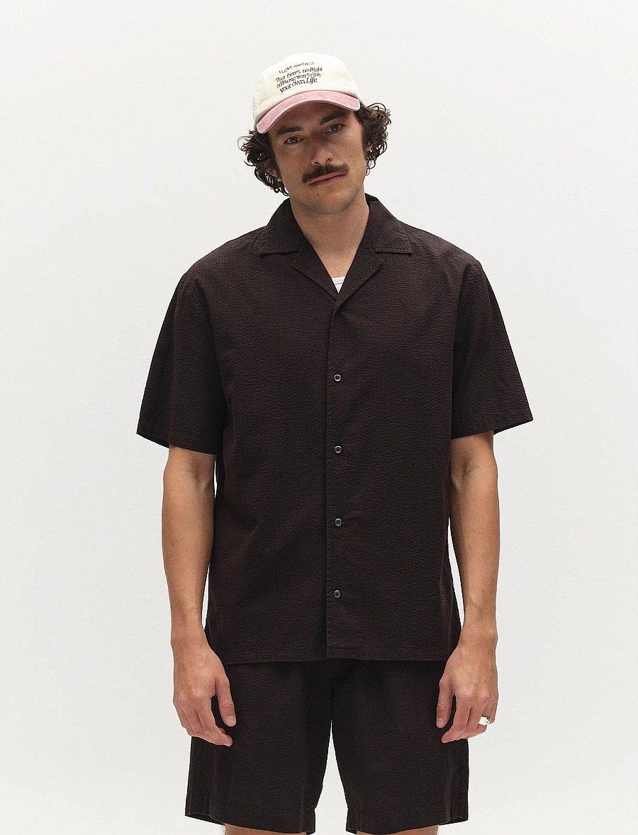 Gabba - GABtimo Resort Ker SS Shirt - kurzarmhemden - black - 0
