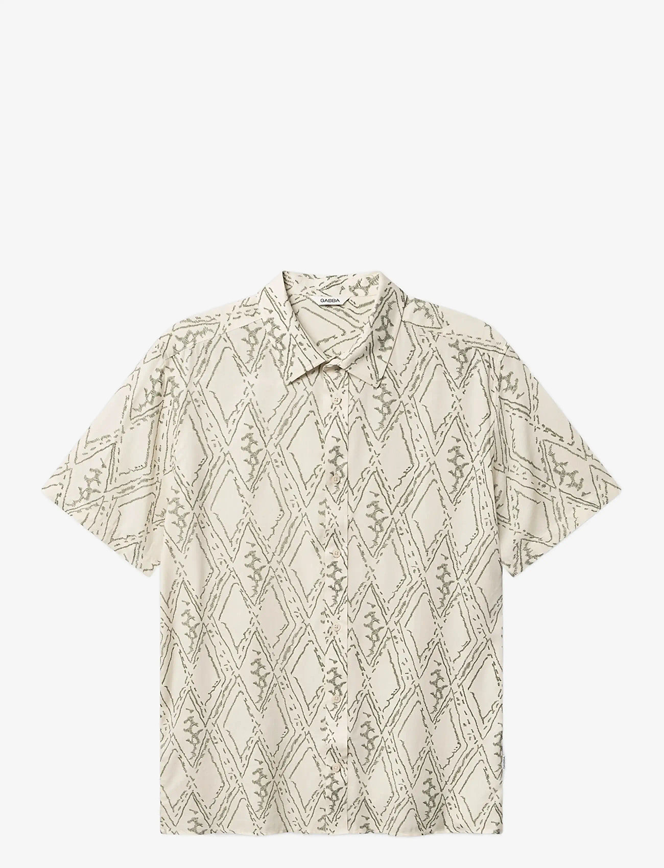 Gabba - GABsven Reg Zag SS Shirt - mustriga särgid - multi pattern - 1