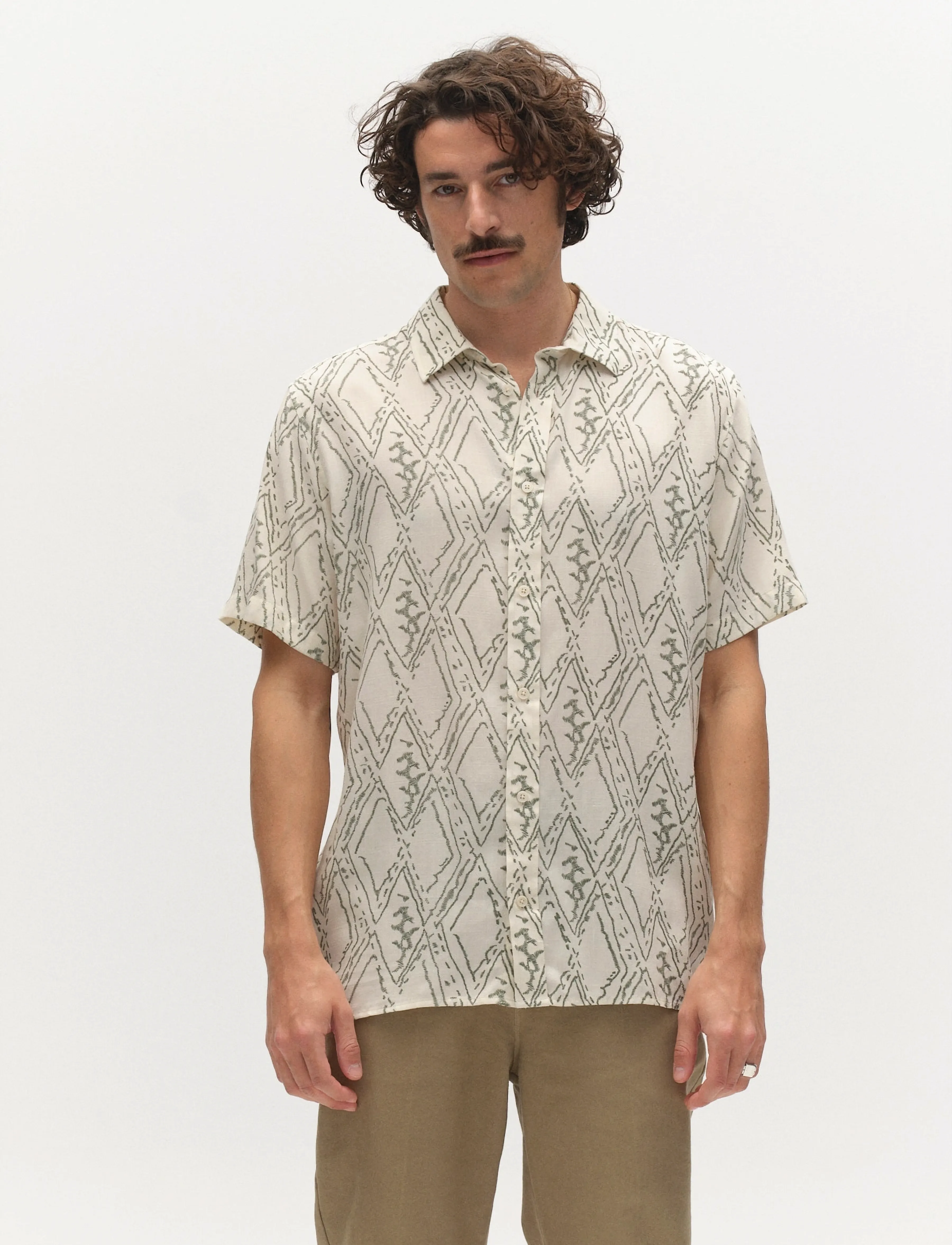 Gabba GABsven Reg Zag SS Shirt - Tøj - MULTI PATTERN / multi
