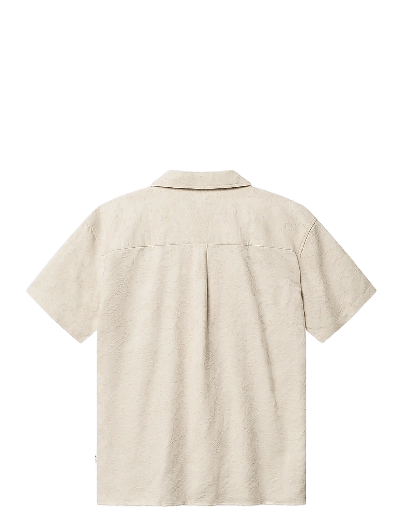 Gabba - GABjens Over Resort Soft SS Shirt - kortärmade skjortor - ecru - 2