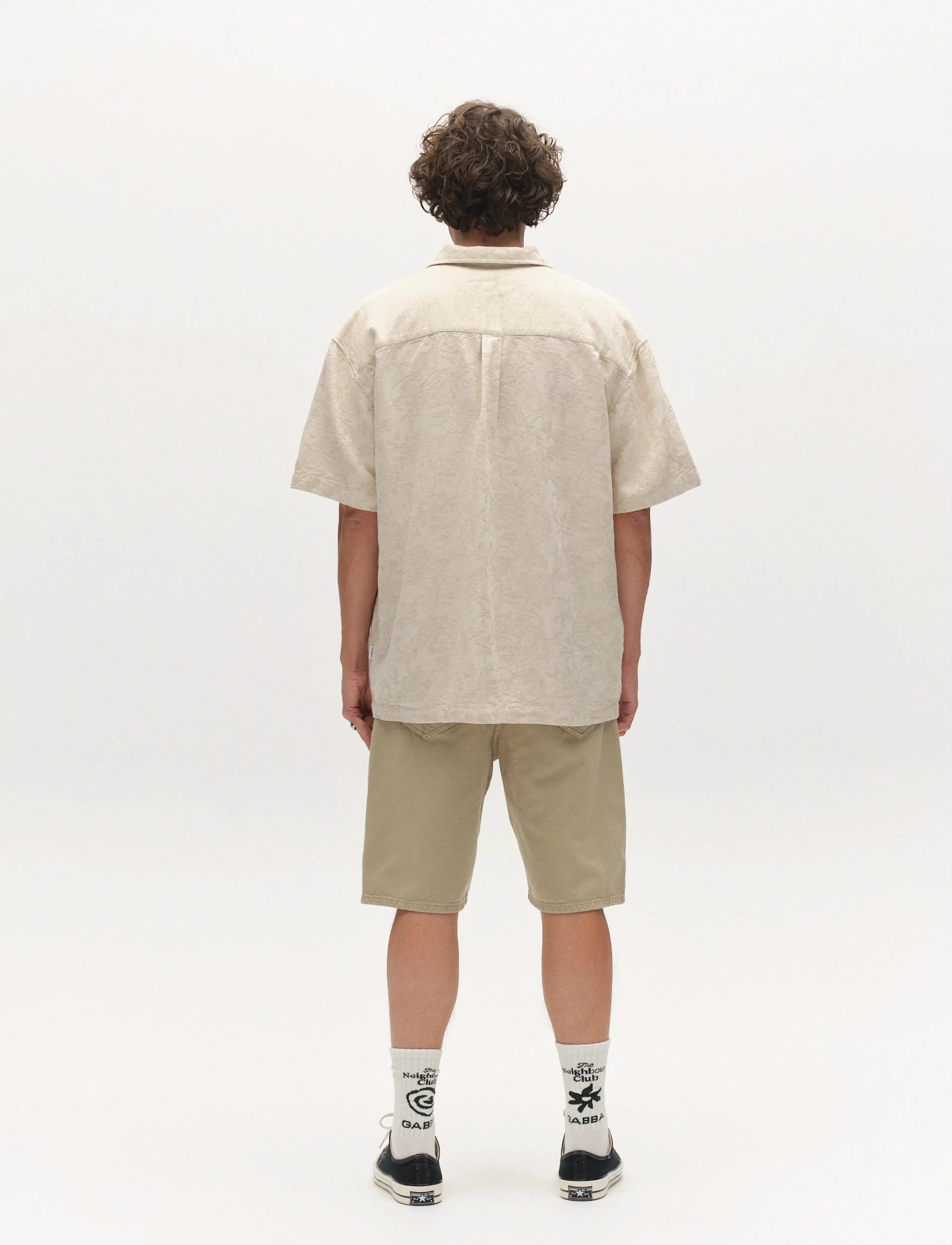 Gabba - GABjens Over Resort Soft SS Shirt - chemises à manches courtes - ecru - 4