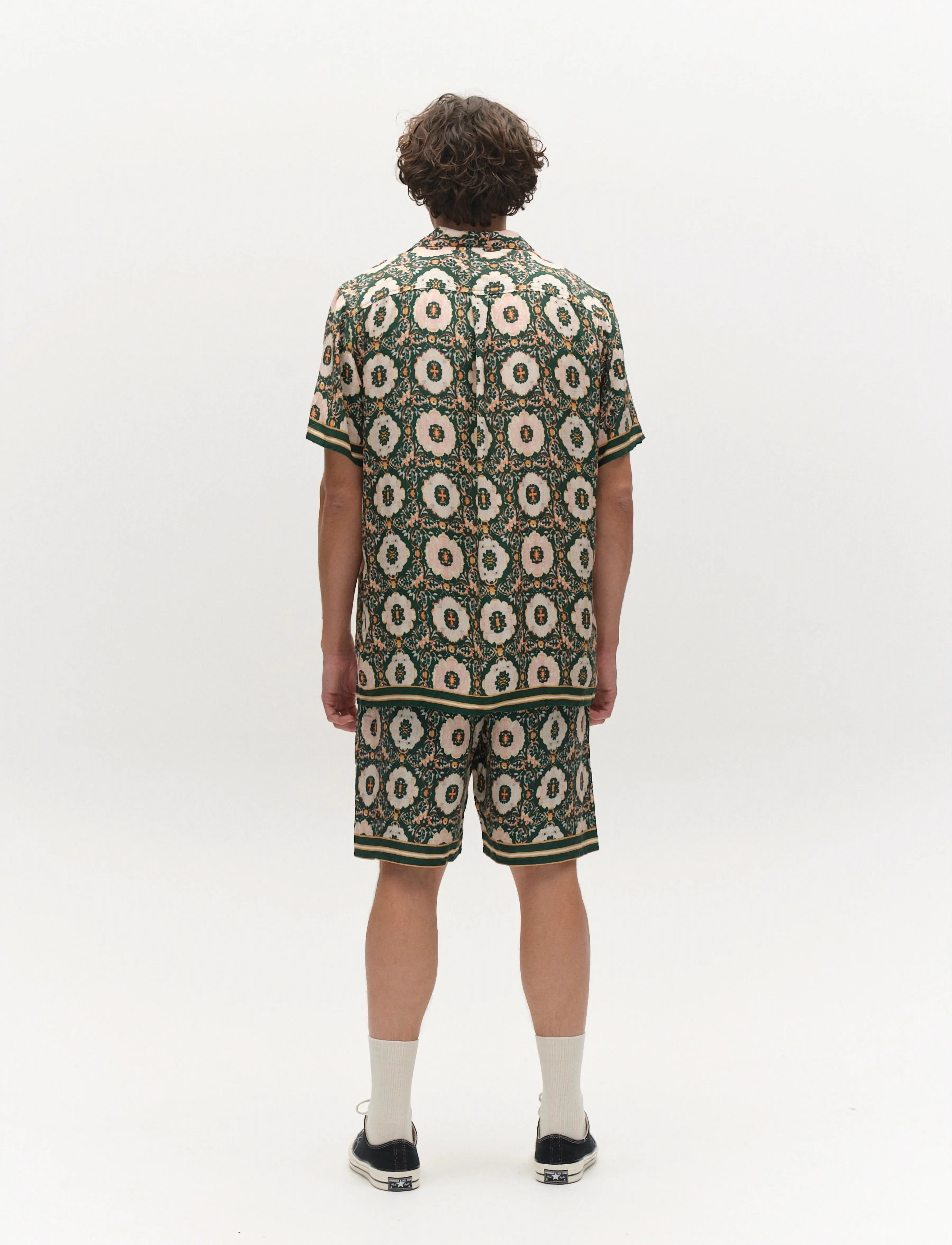 Gabba - GABtommi Oro Shorts - casual shorts - green pattern - 4