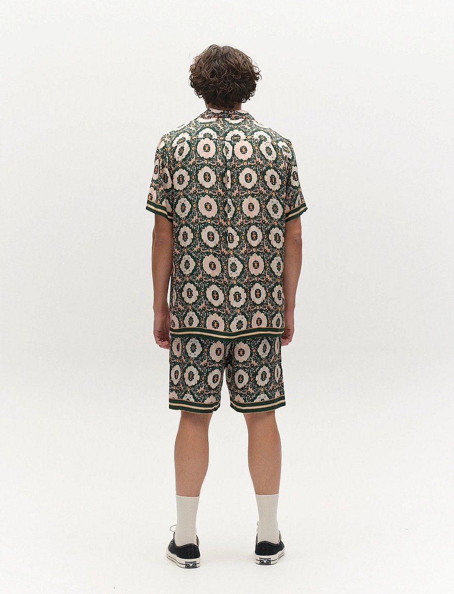 Gabba - GABtommi Oro Shorts - vabaaja lühikesed püksid - green pattern - 4
