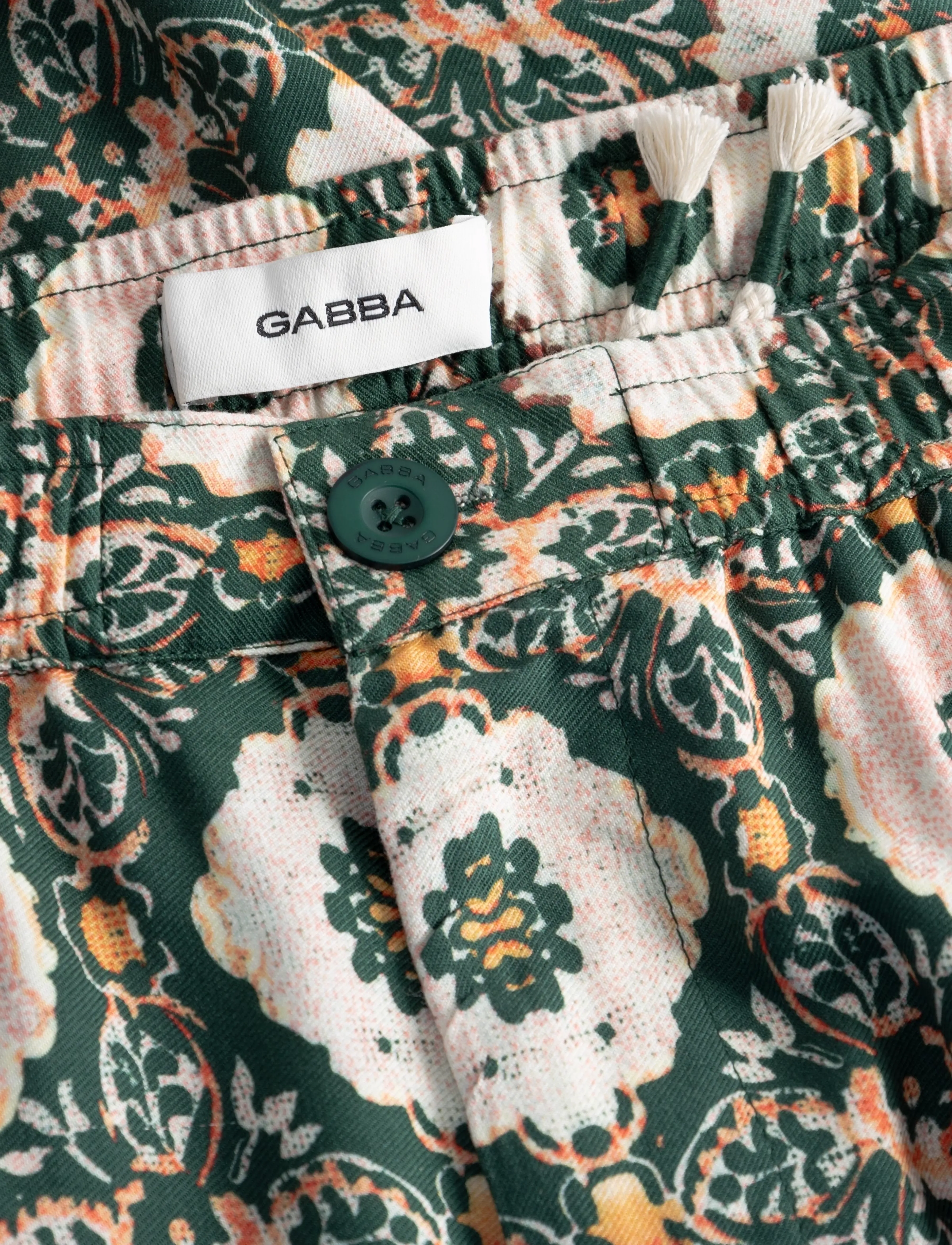 Gabba - GABtommi Oro Shorts - casual shorts - green pattern - 5