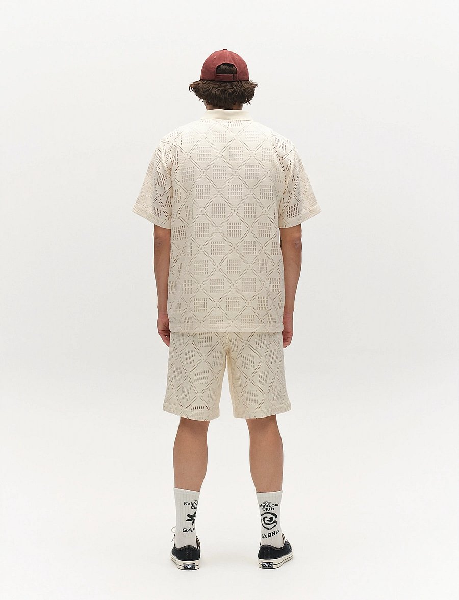 Gabba - GABsteven Croch SS Shirt GRS - dzianinowe bluzki polo - birch - 4