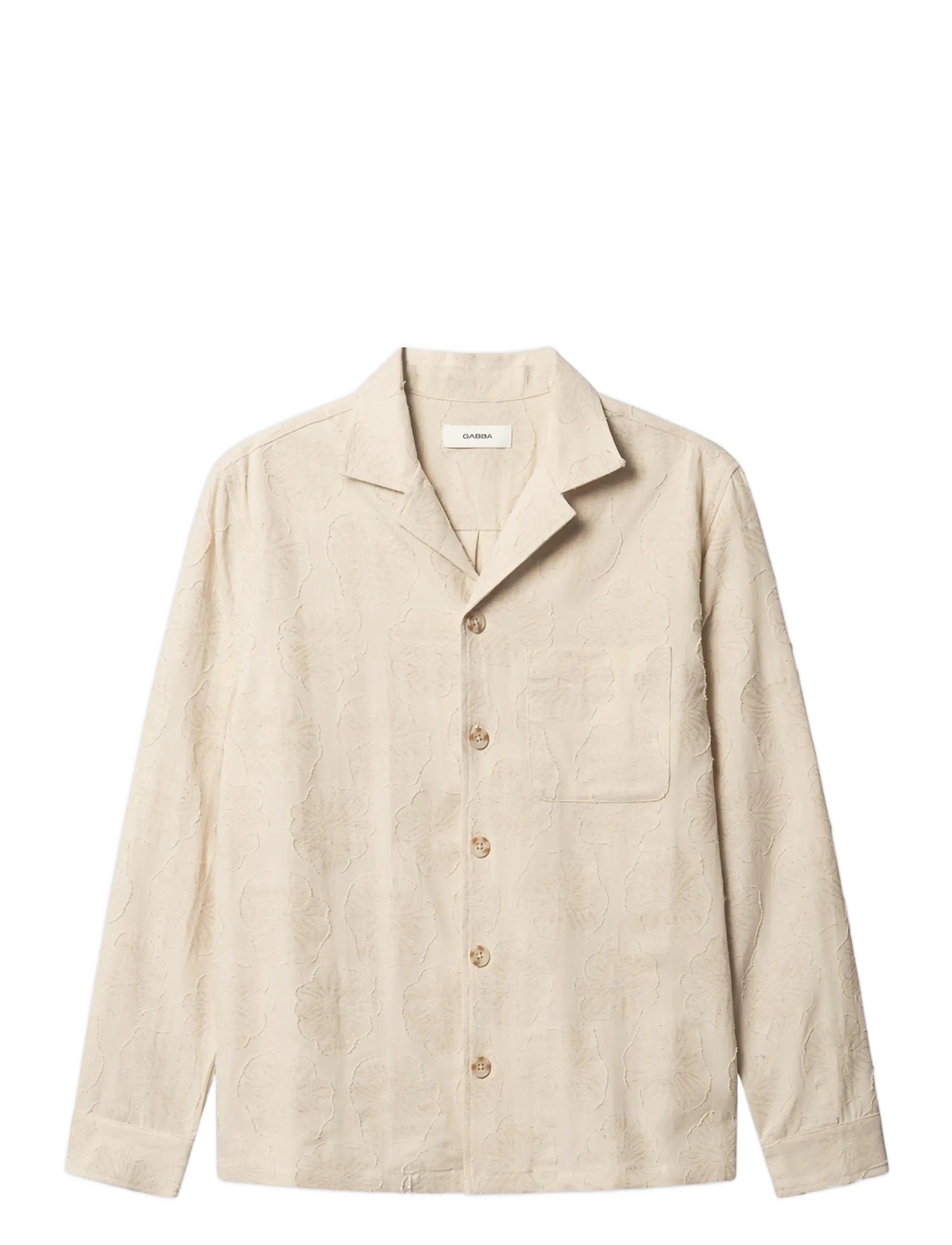 Gabba GABaustin Reso Raw LS Overshirt - Tøj - LT. SAND / beige