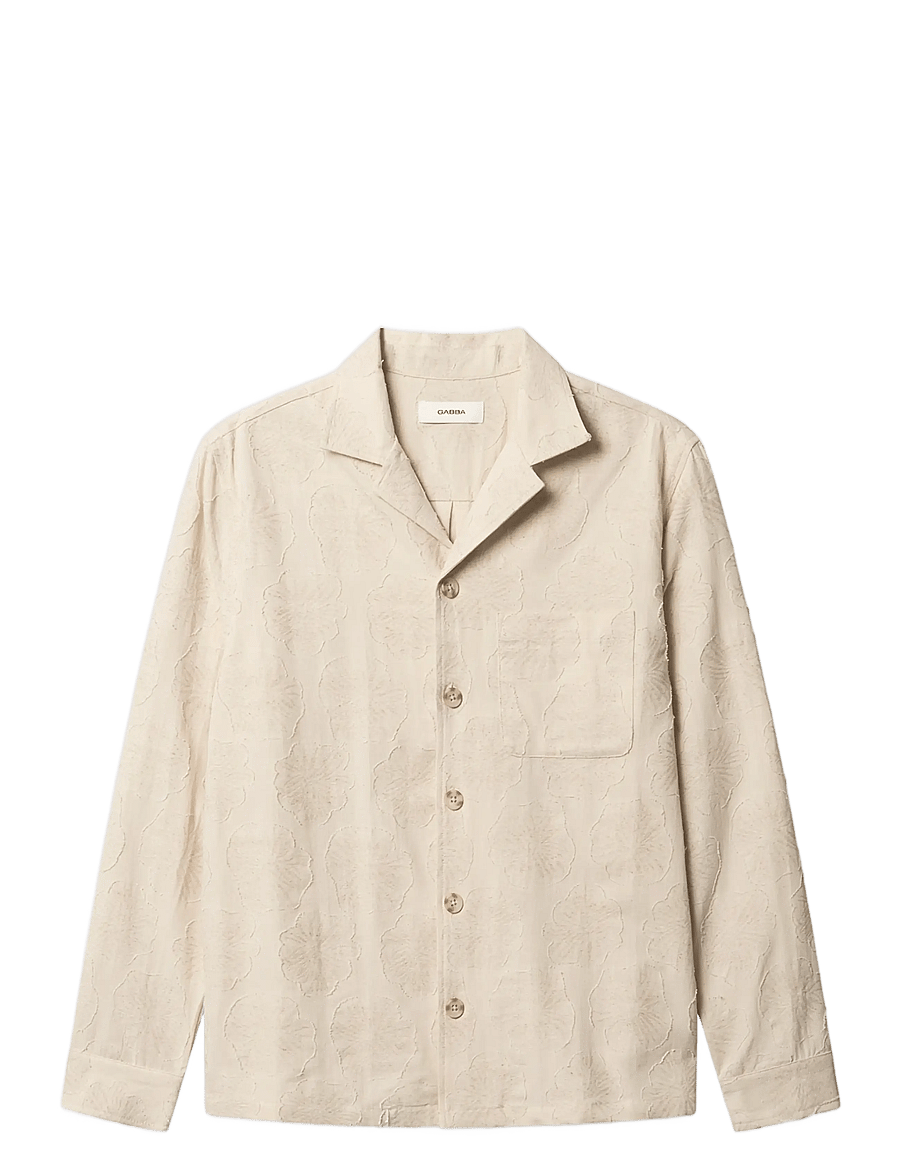 Gabba - GABaustin Reso Raw LS Overshirt - pealissärgid - lt. sand - 1
