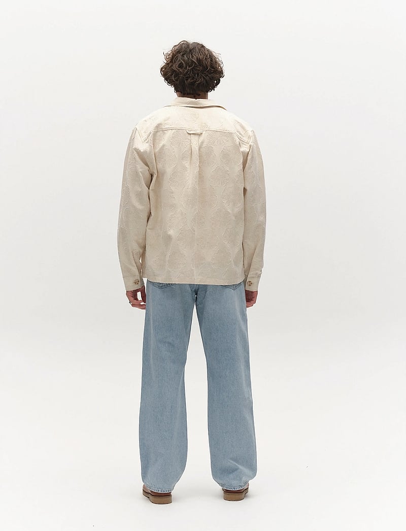 Gabba - GABaustin Reso Raw LS Overshirt - overshirts - lt. sand - 4