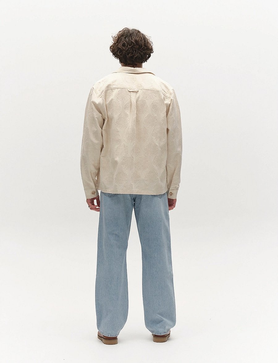 Gabba - GABaustin Reso Raw LS Overshirt - pealissärgid - lt. sand - 4