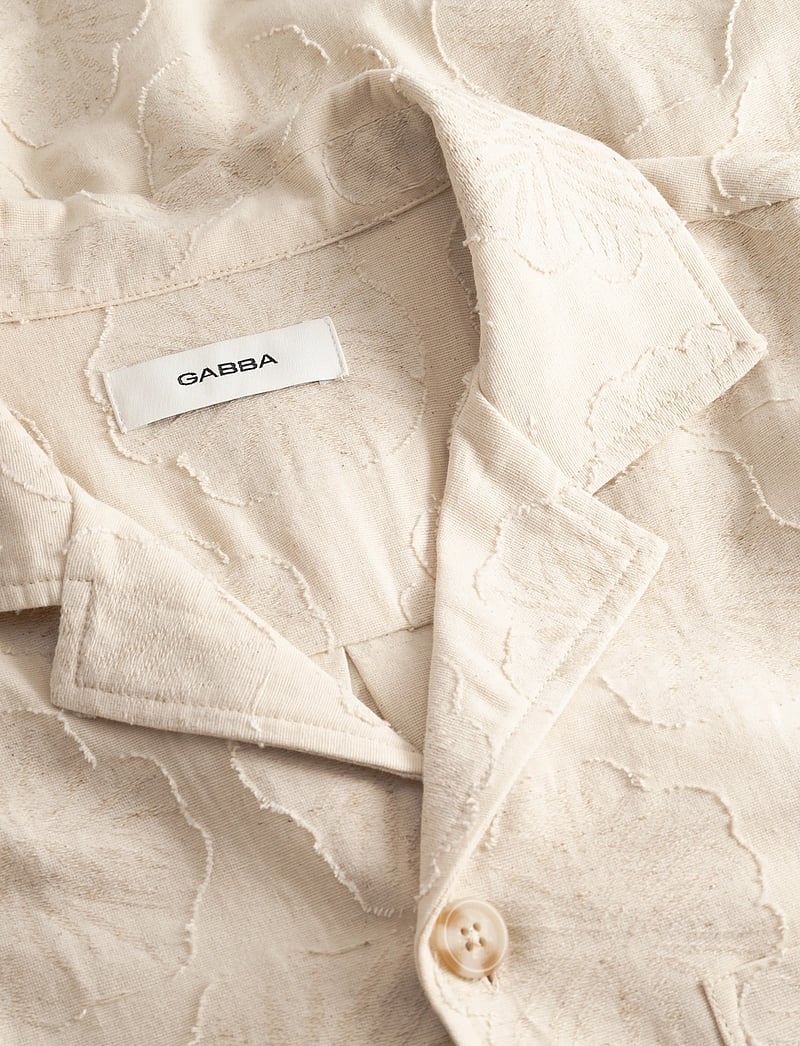 Gabba - GABaustin Reso Raw LS Overshirt - overshirts - lt. sand - 5