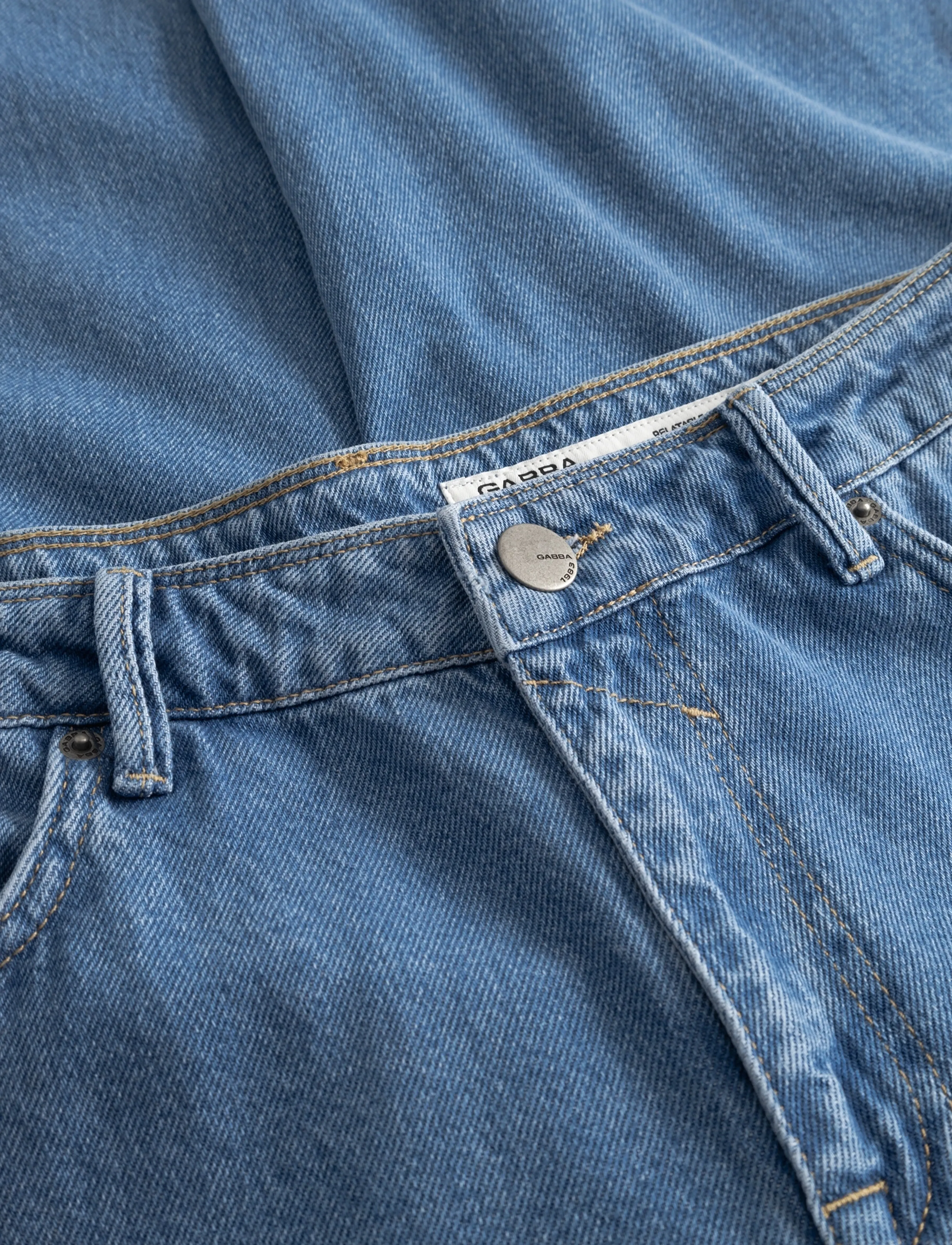 Gabba - GABmax 5poc Mid Jeans - hosen & jeans - mid blue denim - 5