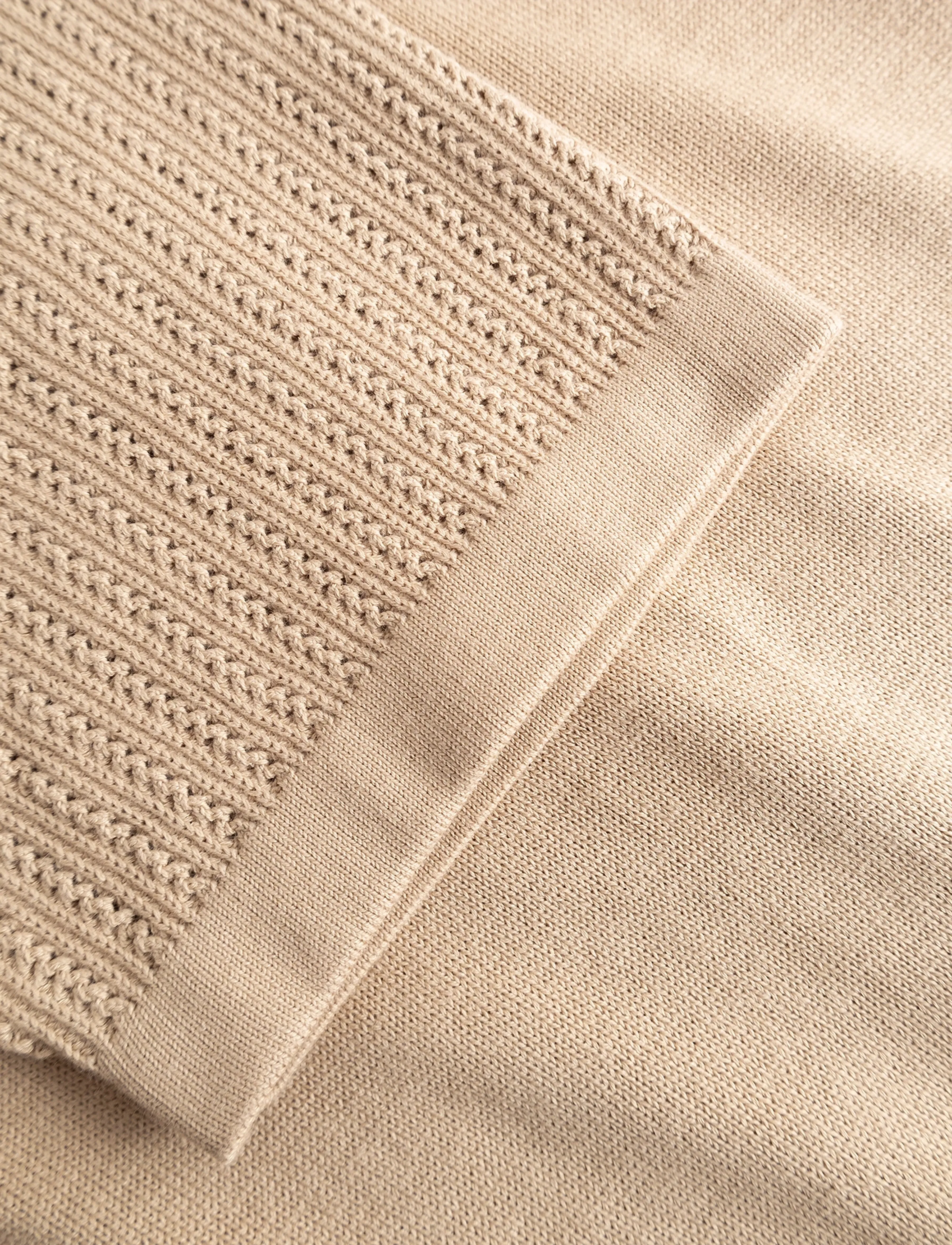 Gabba - GABgeno Resort Bride SS Knit - kootud polosärgid - sand - 4