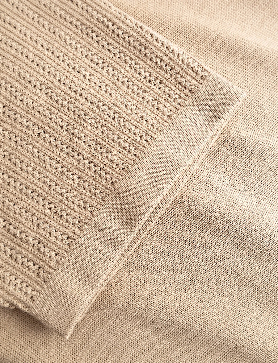 Gabba - GABgeno Resort Bride SS Knit - gestrickte polohemden - sand - 4