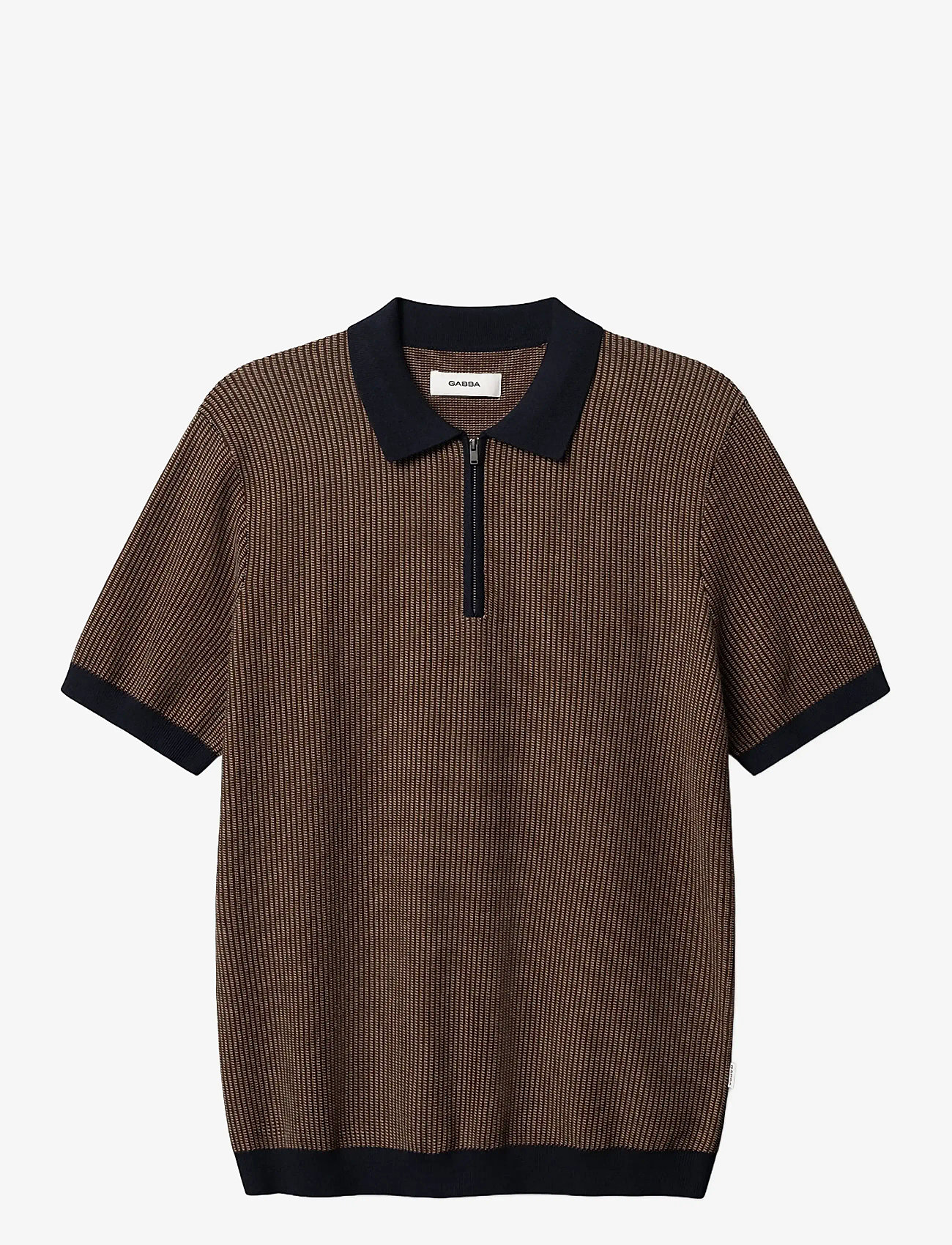 Gabba - GABoswald Retro SS Knit - polostrik - navy - 1