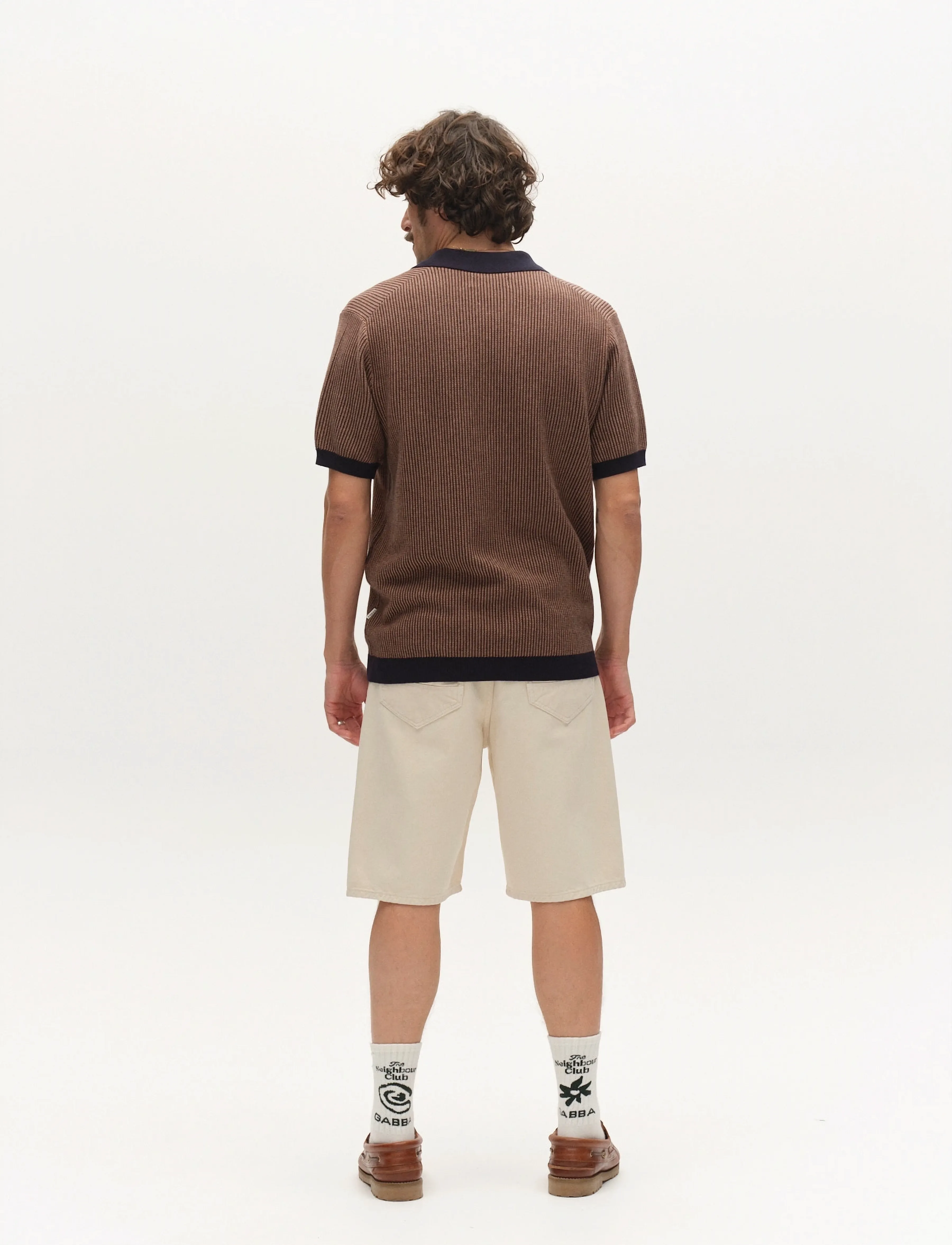 Gabba - GABoswald Retro SS Knit - mehed - navy - 4