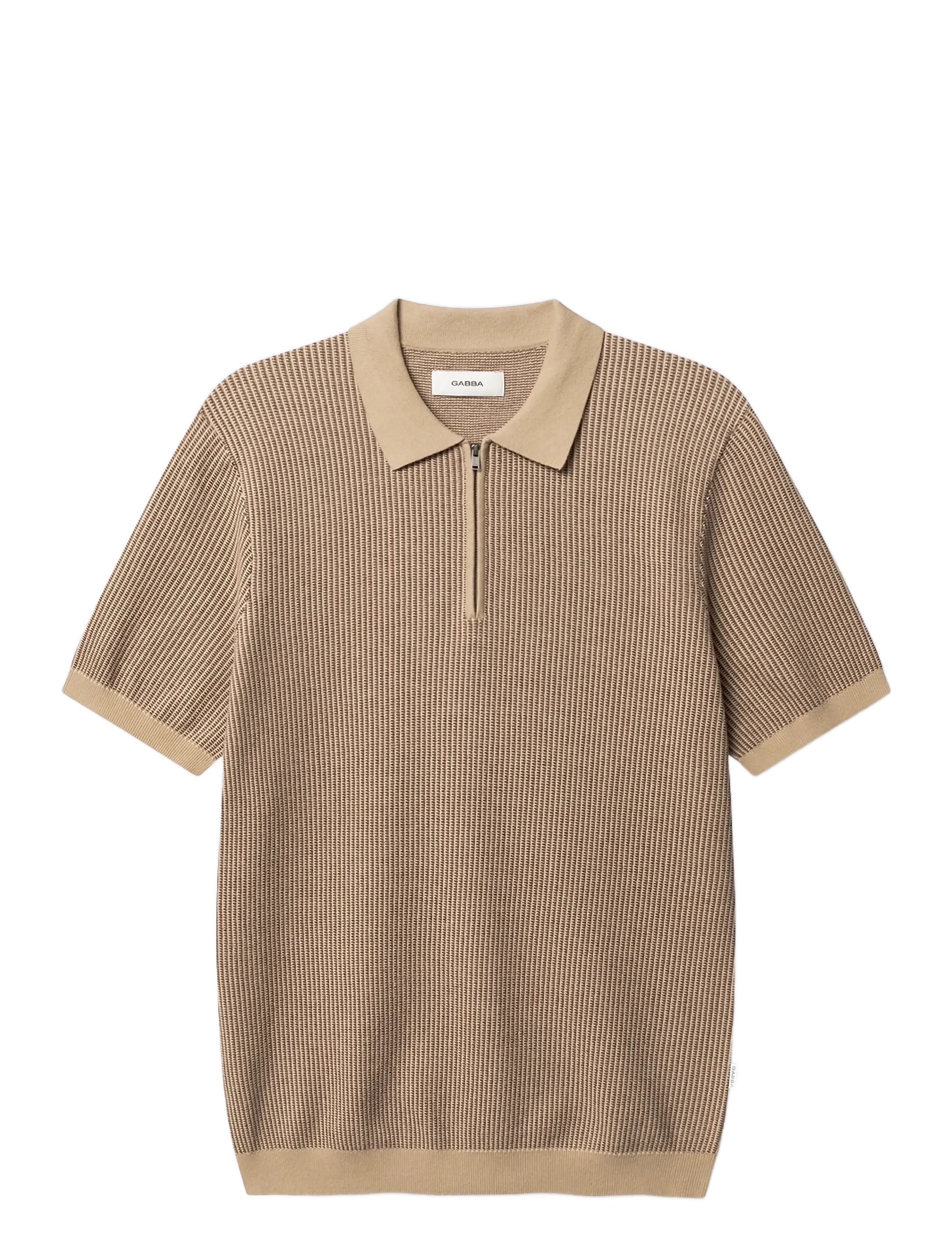 Gabba GABoswald Retro SS Knit - Kampaania - WALNUT / beige