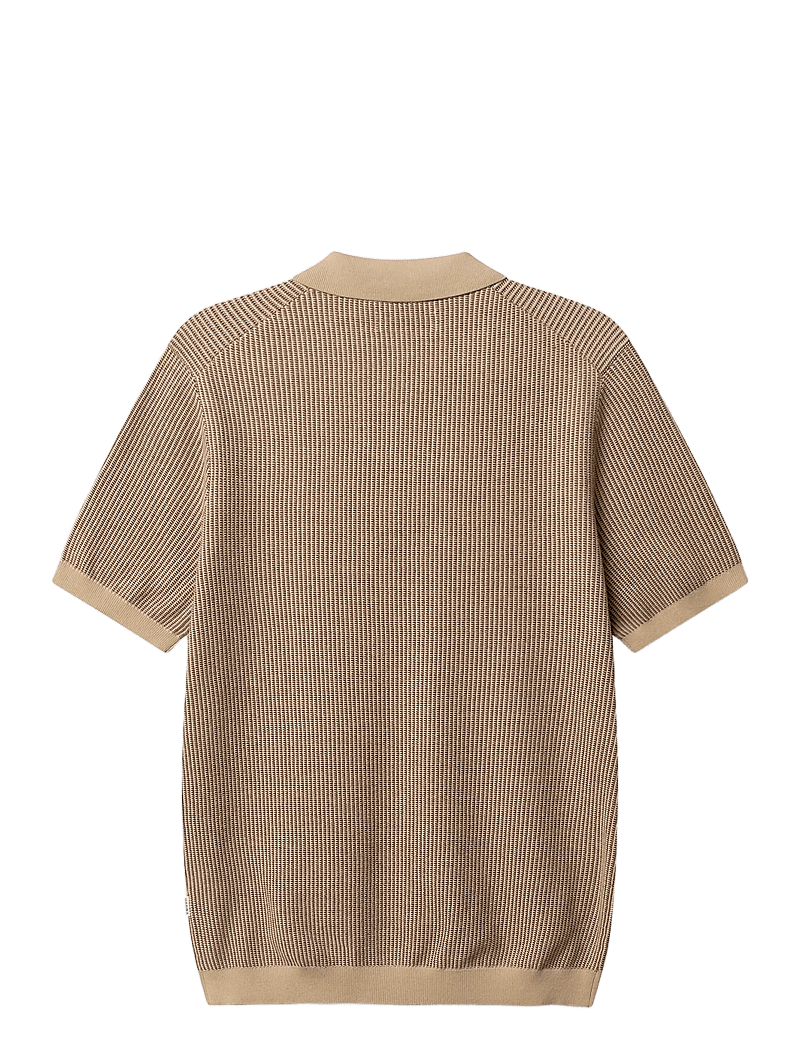 Gabba - GABoswald Retro SS Knit - gestrickte polohemden - walnut - 2