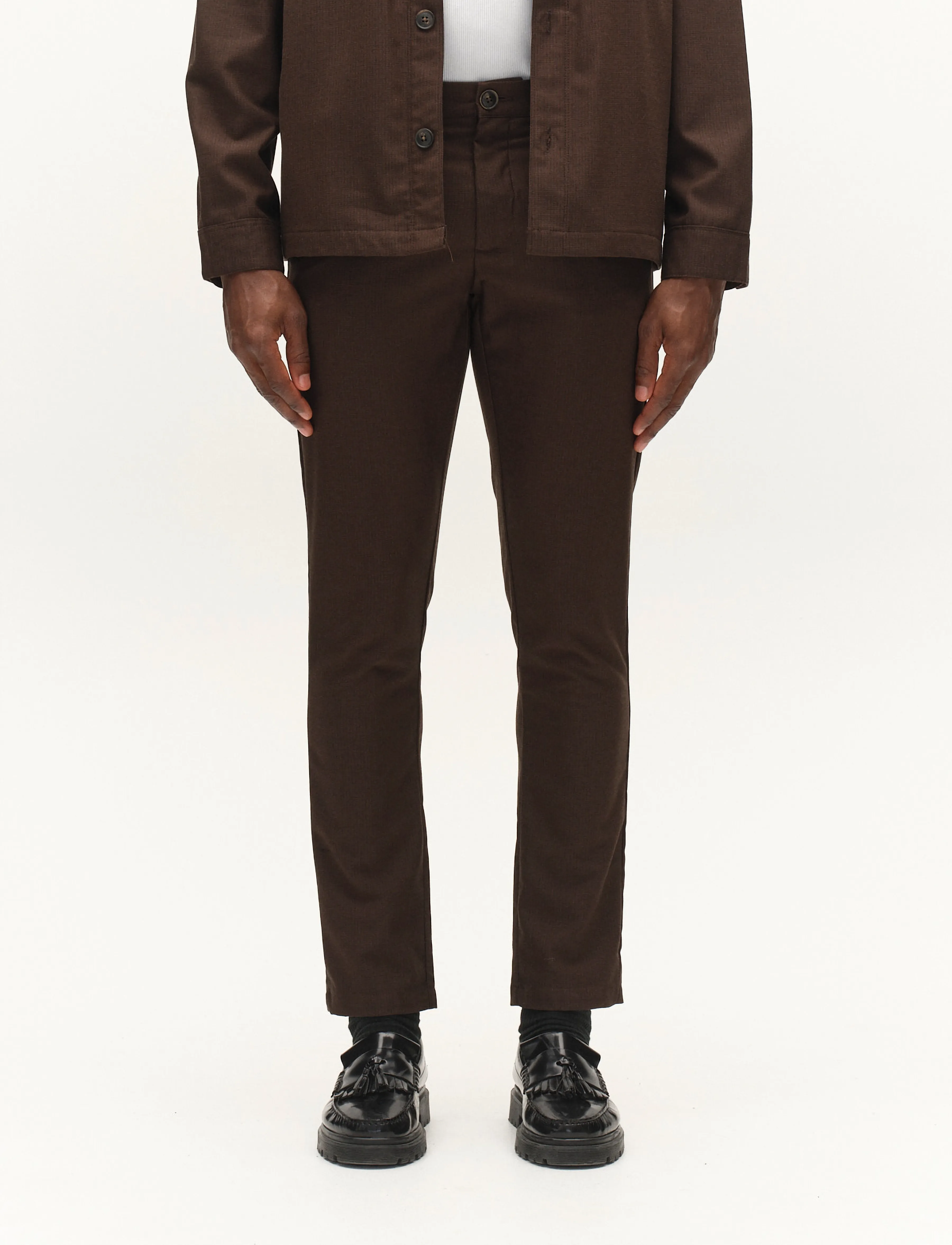 Gabba - GABpaul Deme Pant - byxor & jeans - brown slate - 4
