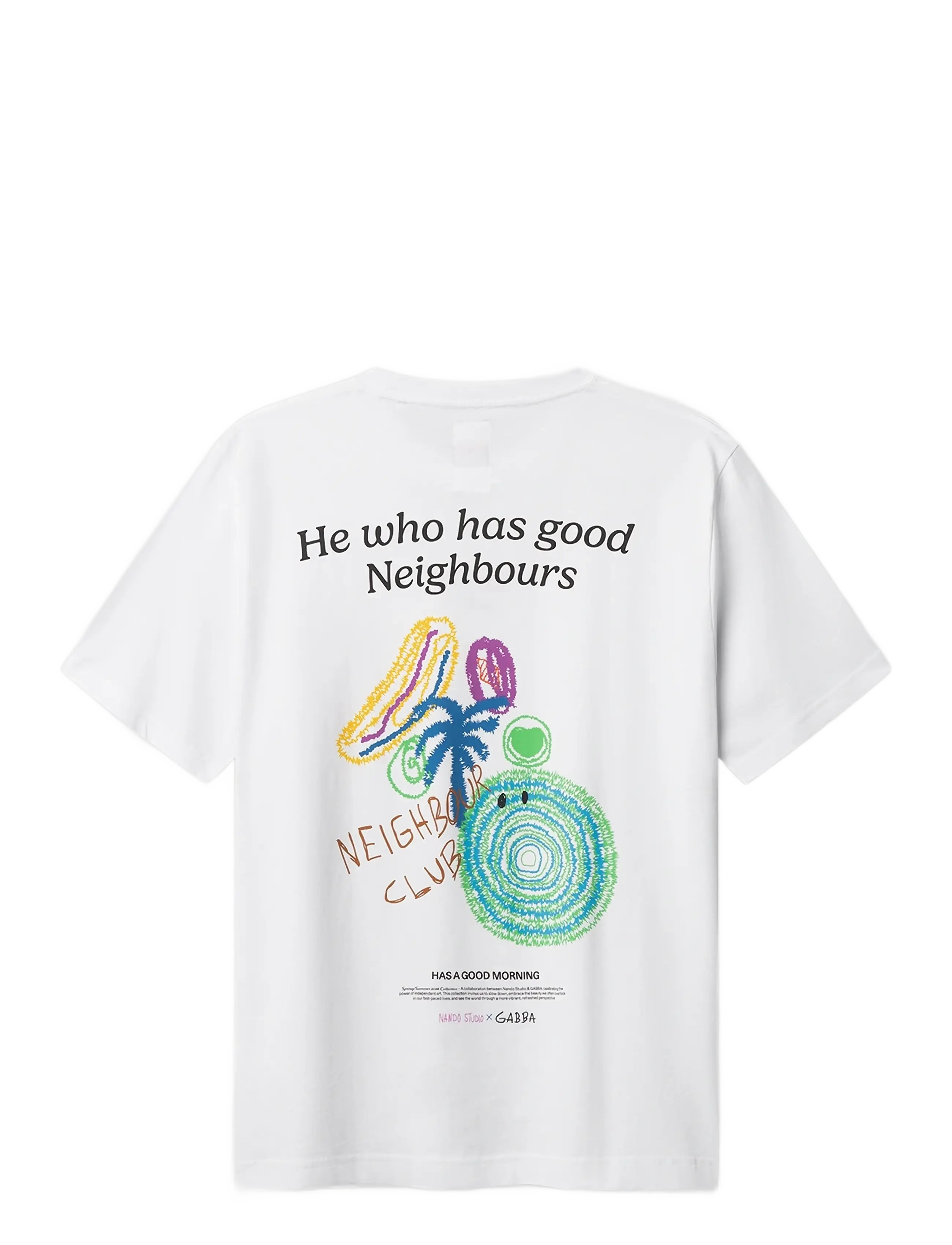 Gabba - GABnigel Nando SS T-shirt GOTS - kortærmede t-shirts - white - 2