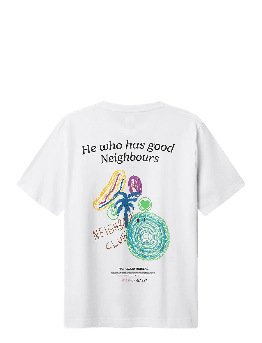Gabba - GABnigel Nando SS T-shirt GOTS - kurzärmelig - white - 2