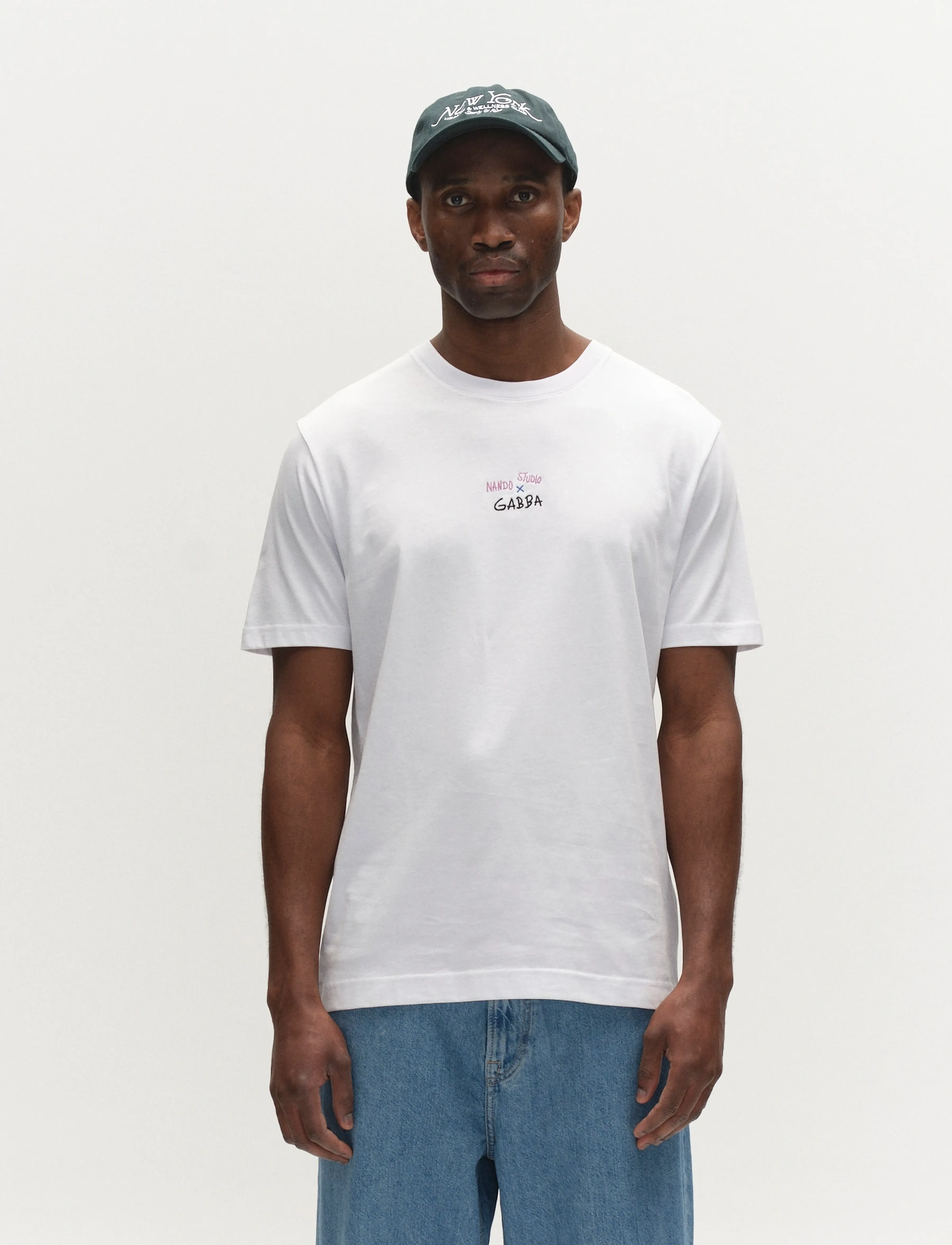 Gabba GABnigel Nando SS T-shirt GOTS - Tøj - WHITE / white