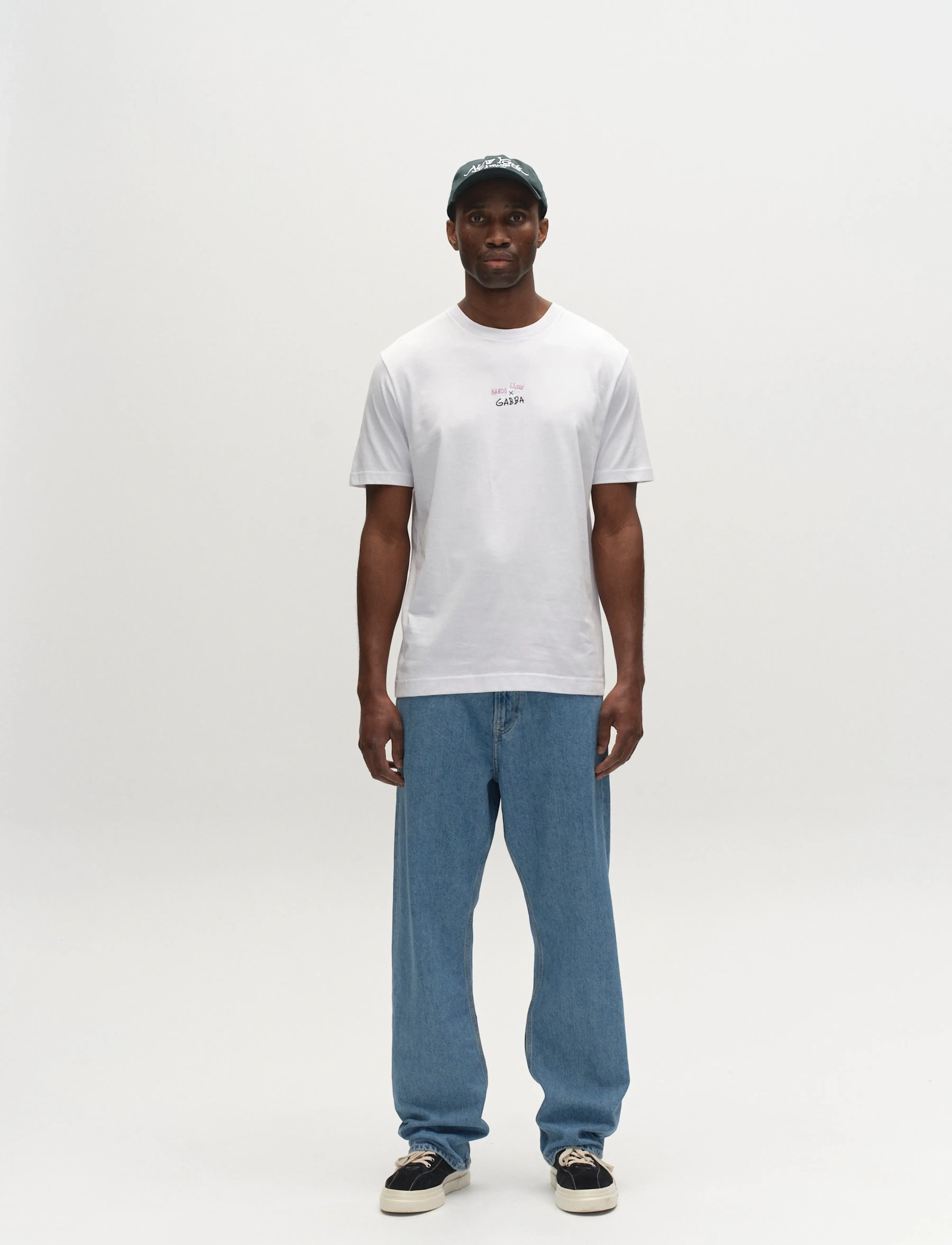 Gabba - GABnigel Nando SS T-shirt GOTS - kortærmede t-shirts - white - 3