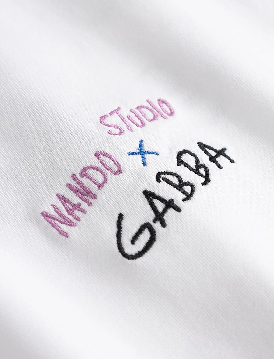 Gabba - GABnigel Nando SS T-shirt GOTS - kurzärmelig - white - 5
