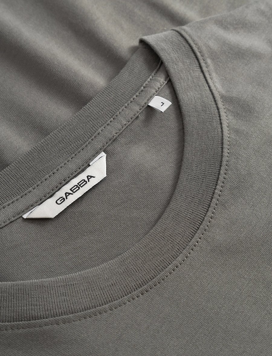 Gabba - GABnigel NBH SS T-Shirt GOTS - kurzärmelig - castor gray - 5