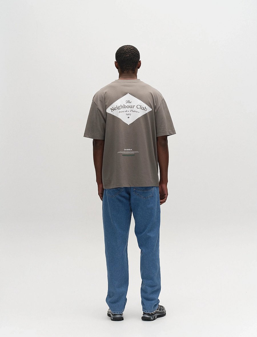 Gabba - GABnigel Boxy NBH SS T-shirt GOTS - kurzärmelige t-shirts - castor gray - 4