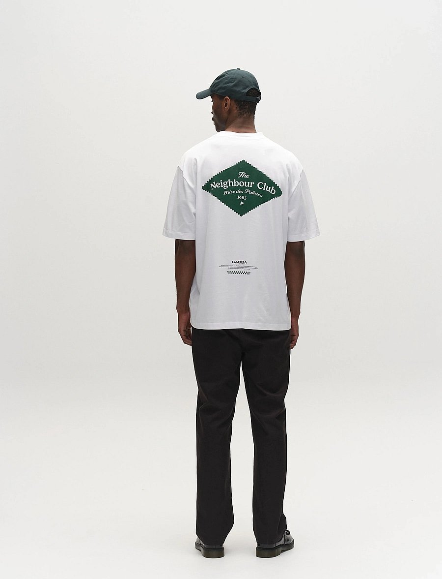 Gabba - GABnigel Boxy NBH SS T-shirt GOTS - kurzärmelig - white - 4