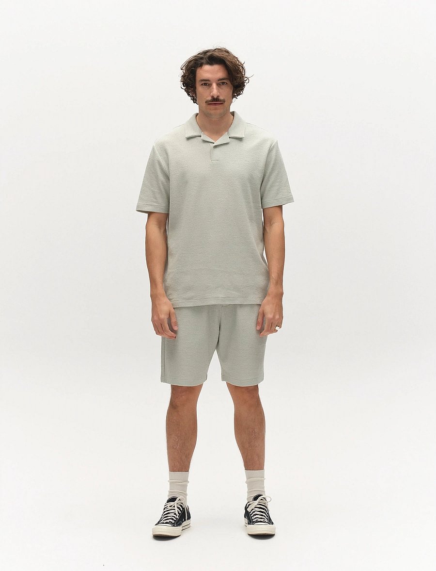 Gabba - GABlio Sku Towel T-Shirt - kortærmede poloer - mineral gray - 3